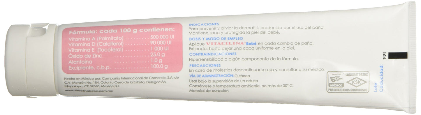 Vitacilina Pomada Bebé, 110 G, Pack of 1