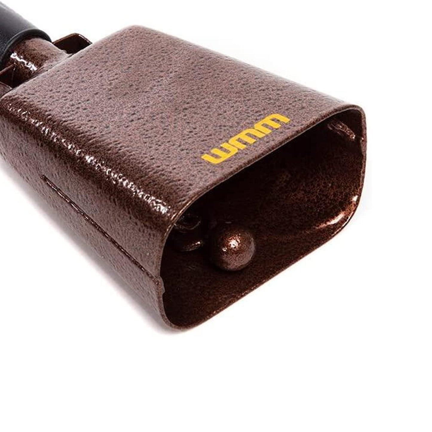 Campana de acero de 17.78 cm con asa para eventos deportivos, campanas grandes sólidas para escuela, instrumentos musicales timbre, alarma (cobre)