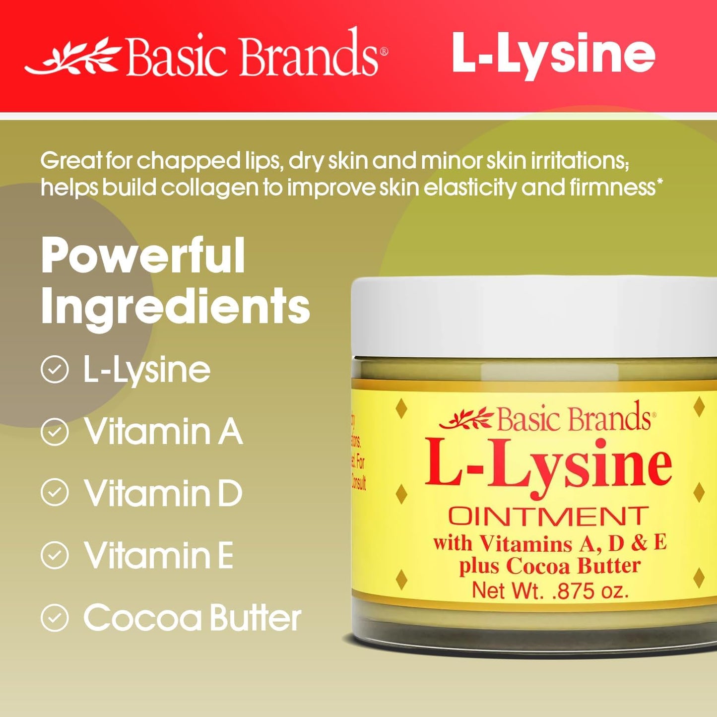 Lysine Lip Ointment - 0.875 Oz by L-Lysine Herpes Cold Sore