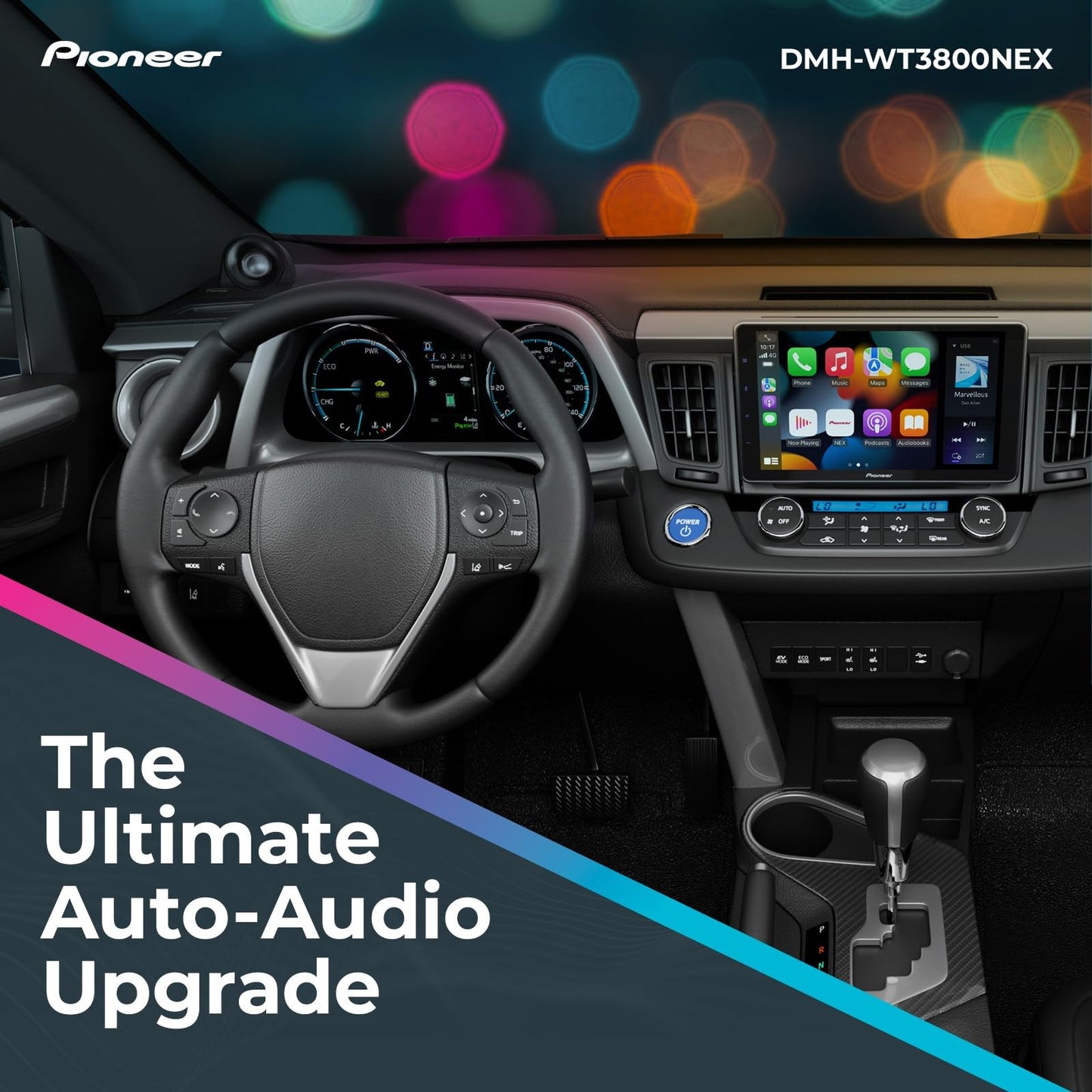 Receptor Multimedia Digital Pioneer DMH-WT3800NEX Flotante 9 Pulgadas con Apple CarPlay y Android Auto