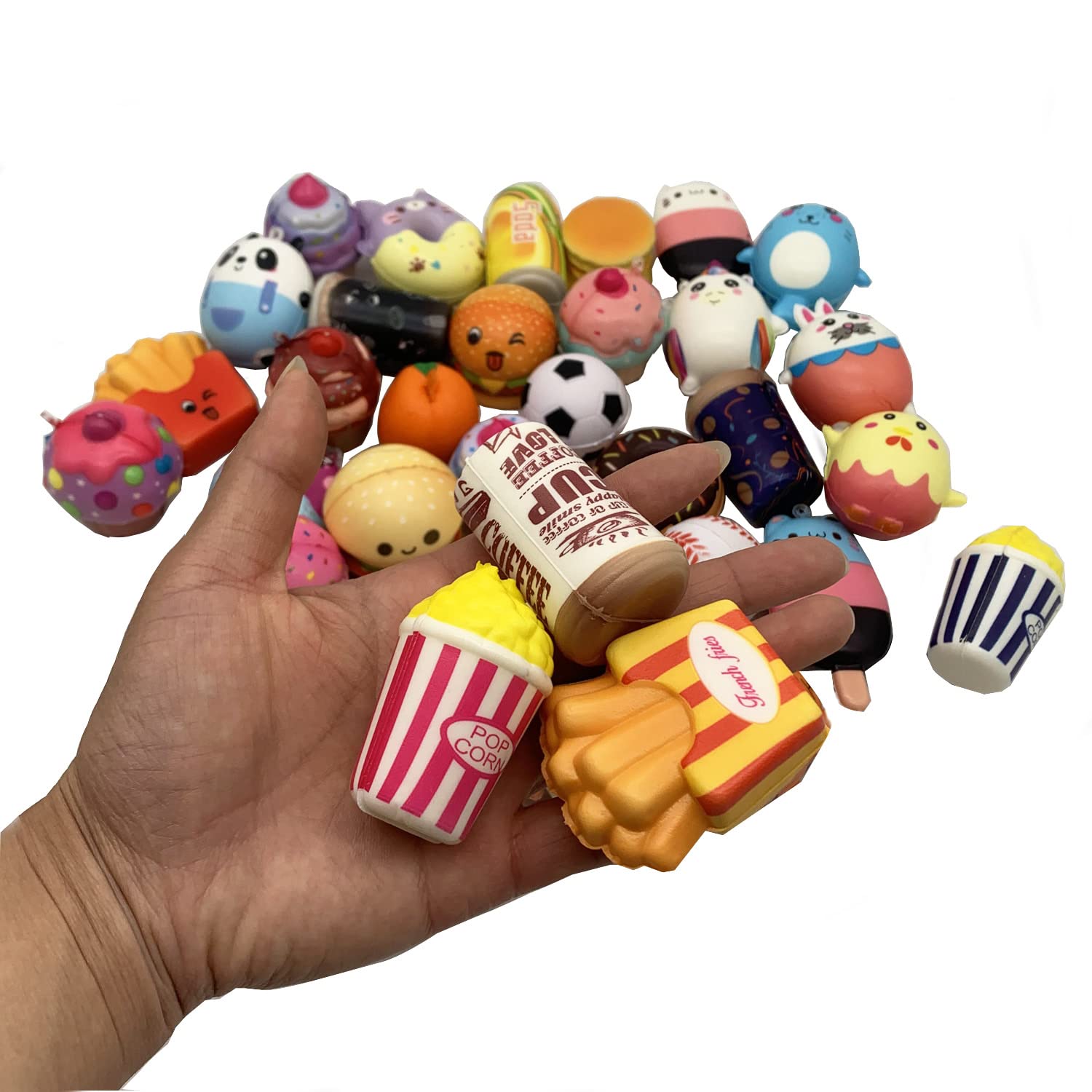 Juguetes Squishies Kawaii Suaves y Lentos Serie de Dibujos Animados con Correas