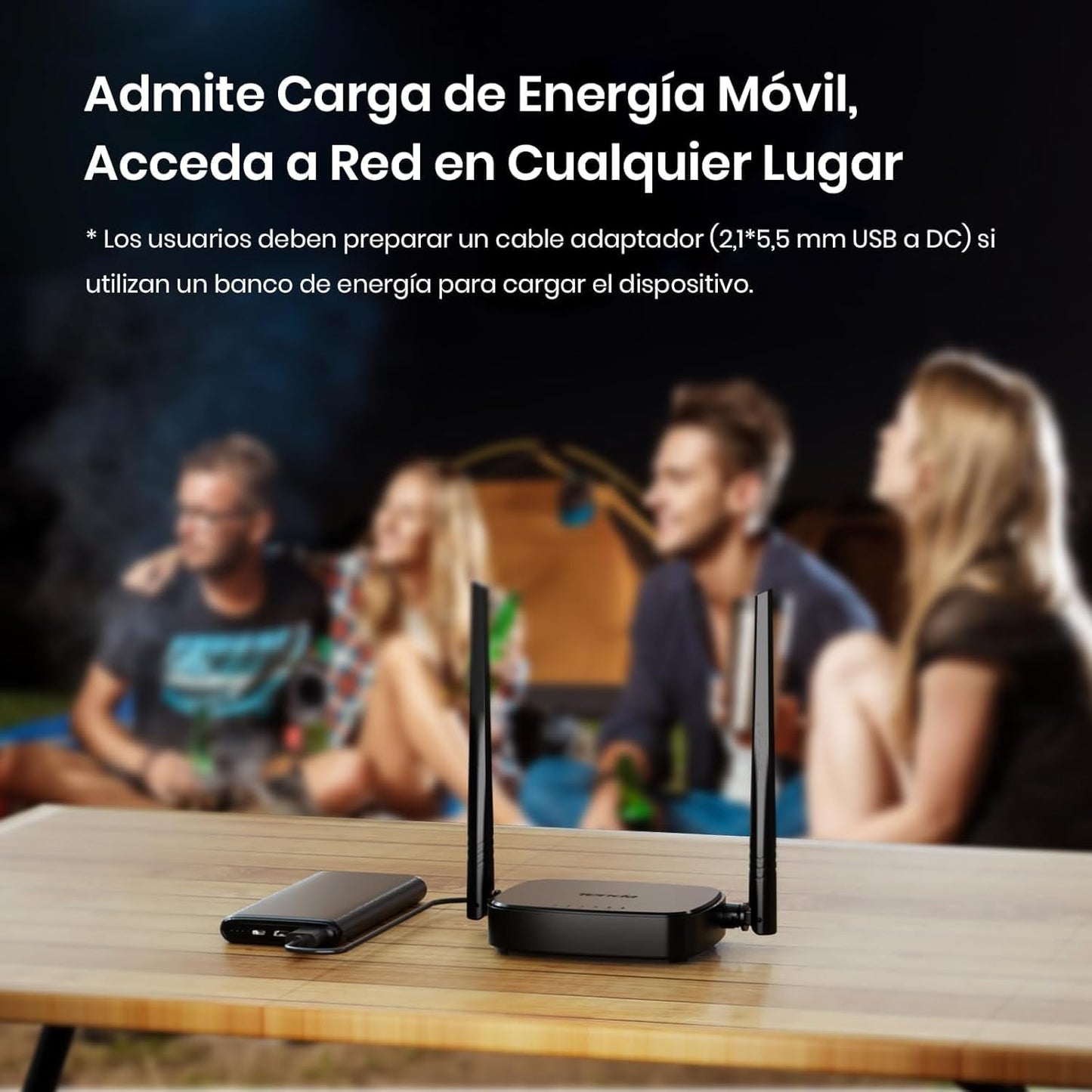 Tenda 4G03 Pro Router 4G LTE Portátil | WiFi 300Mbps + Puerto LAN/WAN | Plug & Play, Compatible con Operadores Múltiples