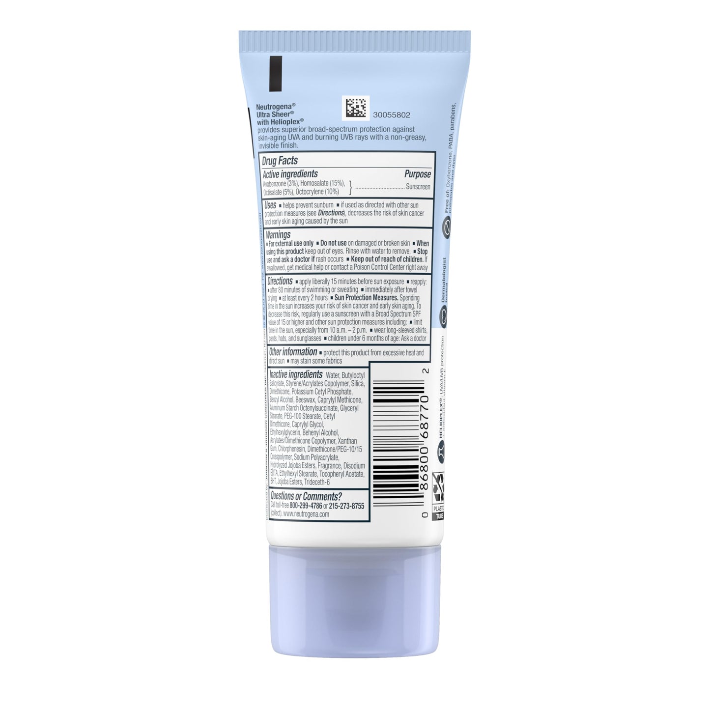 Neutrogena NEUTRÓGENA | Bloqueador Protector Solar 70 SPF Hydro Boost | Toque Seco | Protección UVB UVA | 88ml