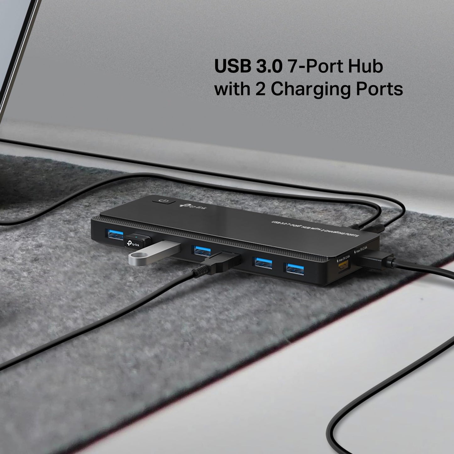 TP-Link UH720 Hub de 7 Puertos USB 3.0 con 2 Puertos Cargadores