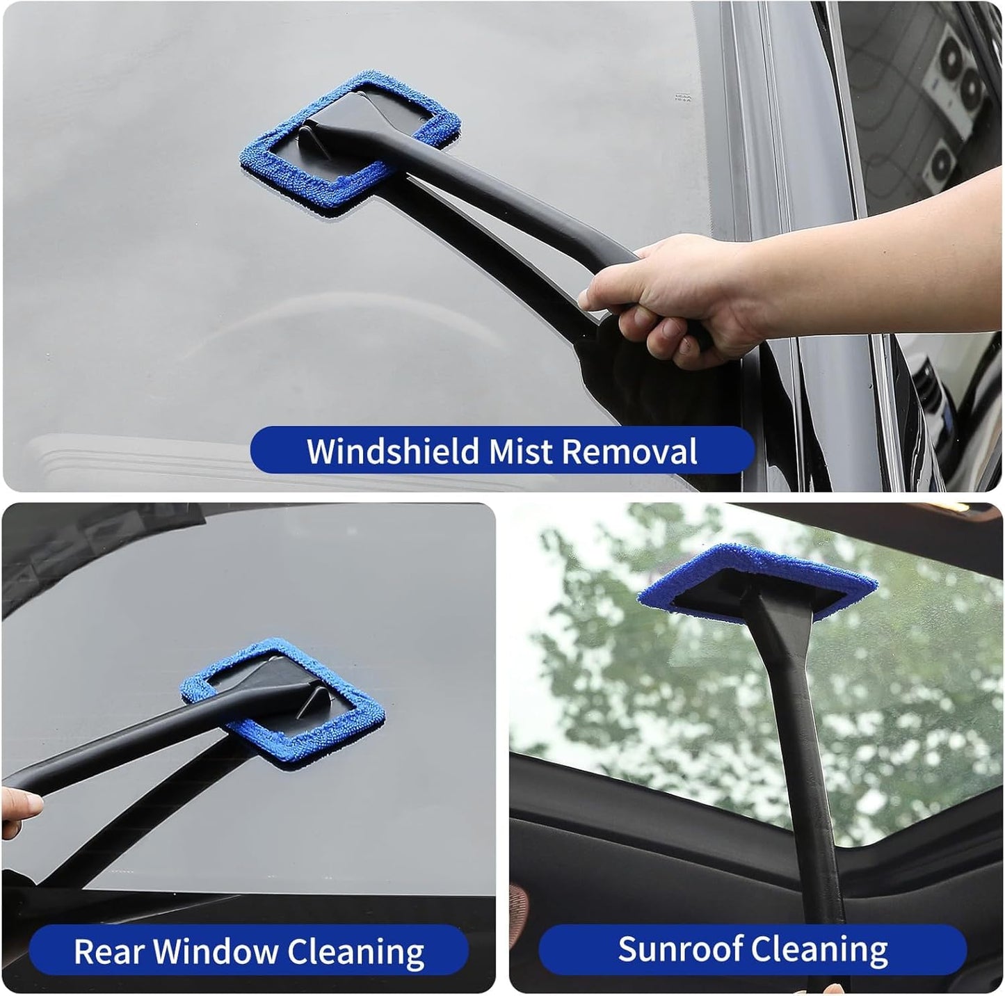 Korins 33Pzs Juego de Cepillos para Coches, Kit de Limpieza del Coche, Kit de Detallado del Coche, Cepillos de Limpieza, Herramienta para Limpiar el Parabrisas del Coche