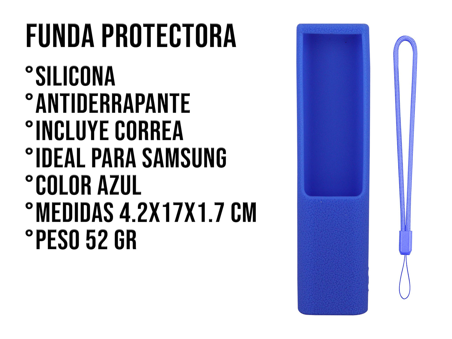 Funda para Control Samsung 4K Smart TV UHD BN59 (Azul)