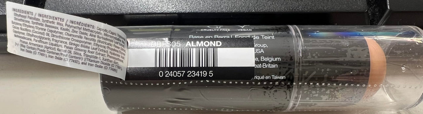 Palladio BUILD & BLEND - Barra de base de maquillaje, barra de contorno para cara de cobertura media, fórmula cremosa ultra mezclable para un acabado natural sin brillo, 0.25 onzas, Almond