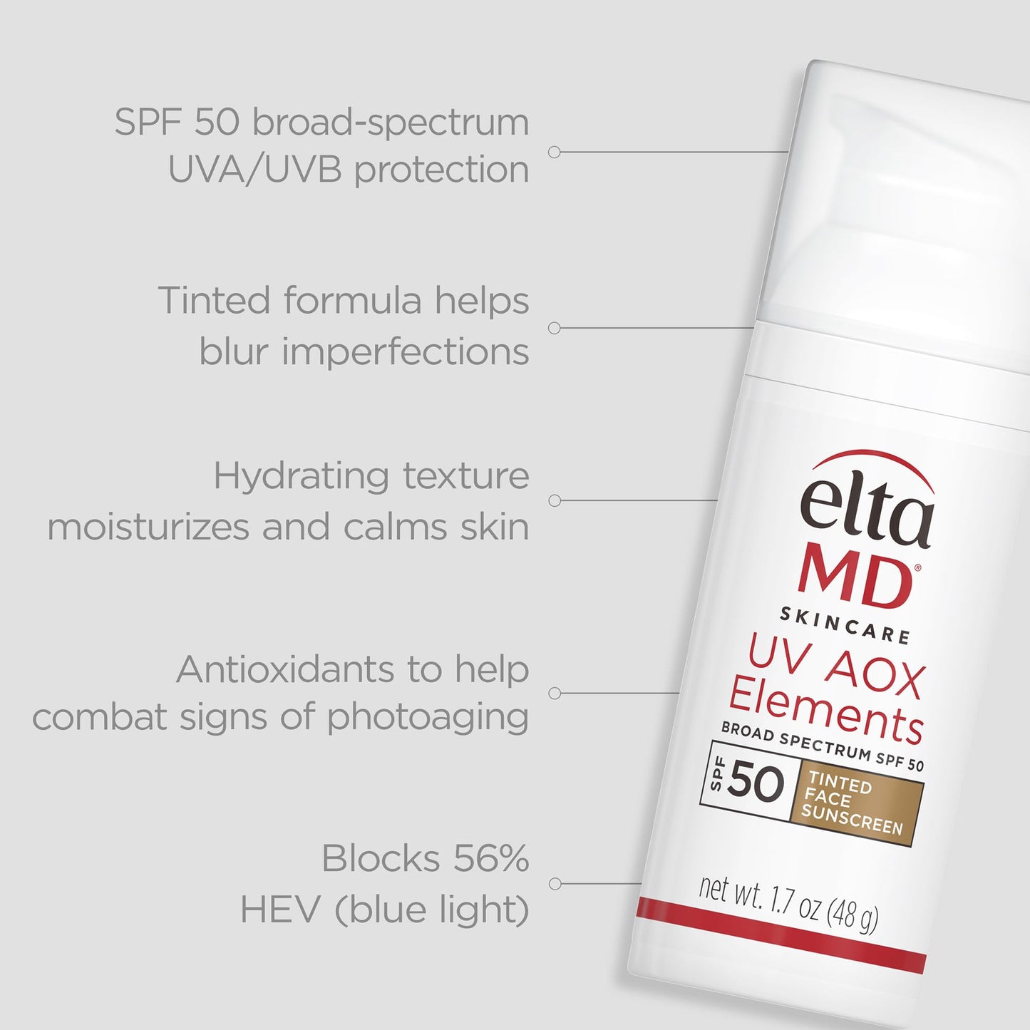 EltaMD SKINCARE UV Elements SPF 44 Broad-Spectrum Sunscreen, 2 Oz.