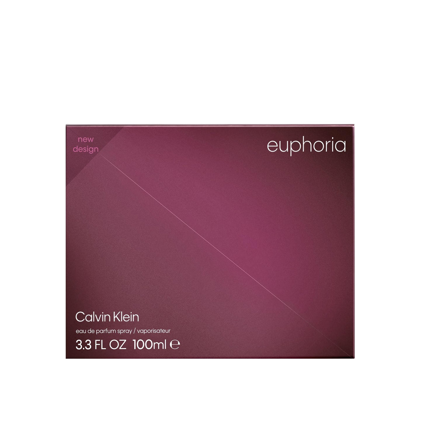 CALVIN KLEIN - Euphoria Eau de Parfum Mujer 100 ml, Fragancia Oriental Floral, Notas de Granada y Orquídea Negra, Perfume Sensual y Sofisticado, Aroma Intenso y Duradero, Colonia Original
