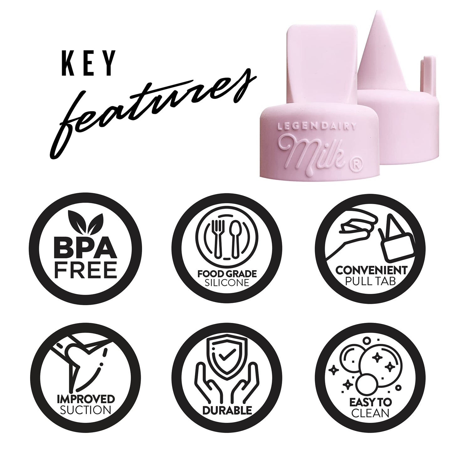 Legendairy - Válvulas de pico de pato con lengüeta de extracción, compatibles con Spectra, paquete de 6
