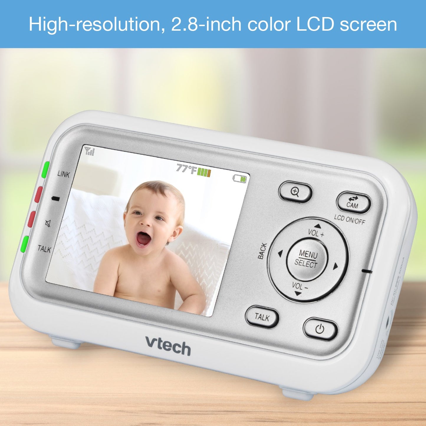 Monitor de Bebé VTech Blanco con Paquete Individual