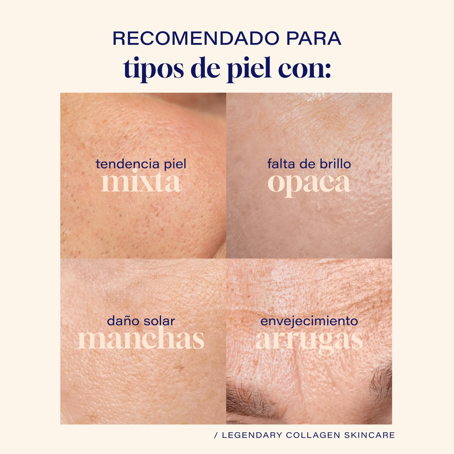 OLLAGENIC Crema Hidratante 2 en 1 | Ácido Hialurónico y Colágeno