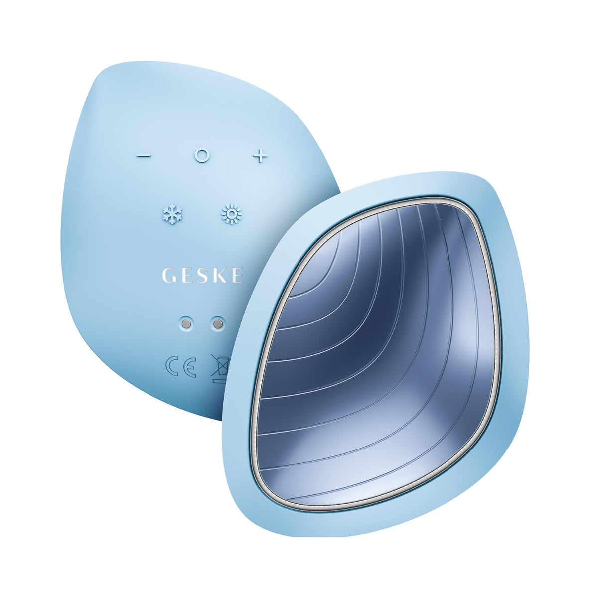 GESKE | SmartAppGuided™ Sonic Warm & Cool Mask | 9 en 1 | Máscara facial LED de belleza | Espectro LED completo y terapia de luz roja | Calor/frío | Mayor absorción de productosl | masajeador facial