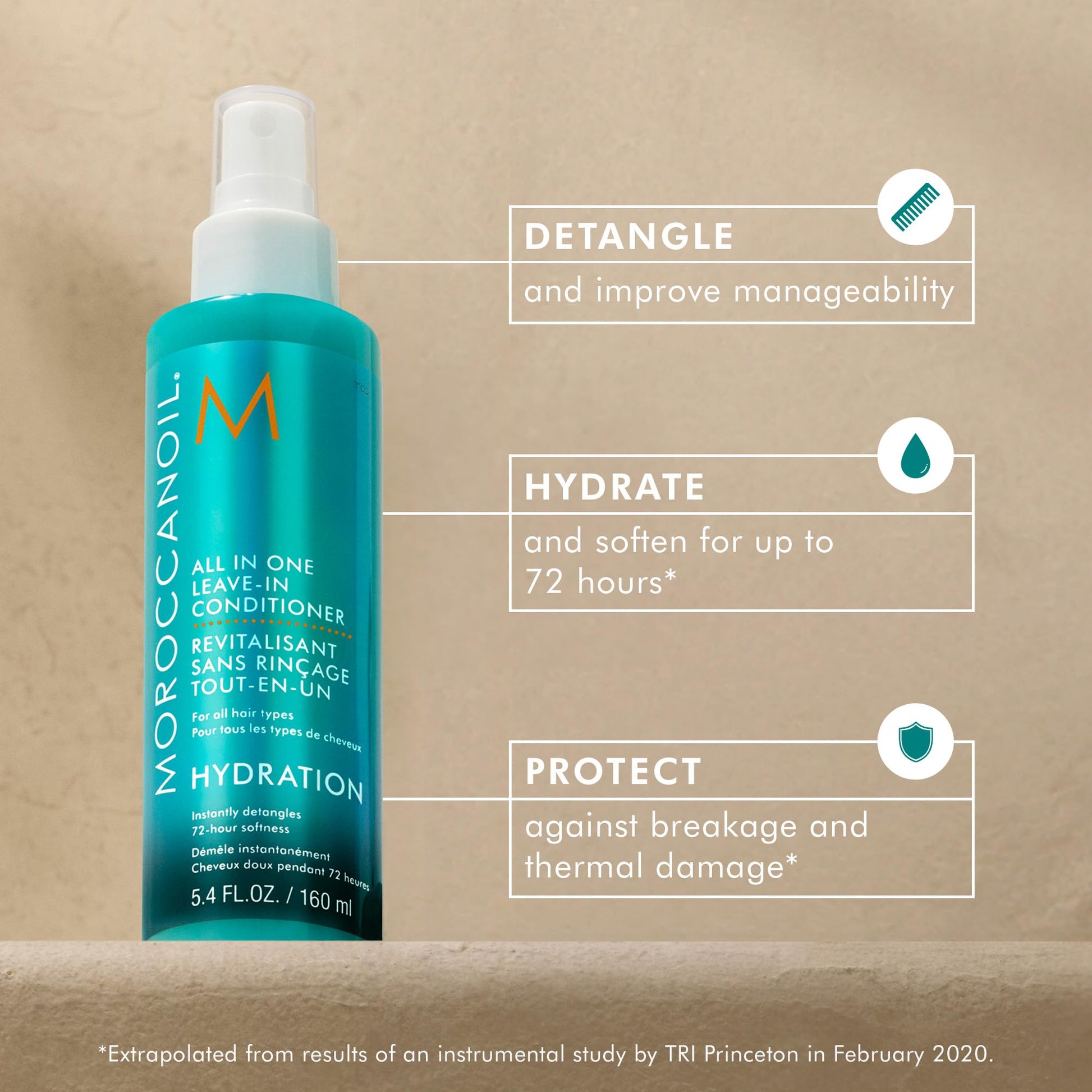 Moroccanoil Acondicionador sin Enjuague Todo en Uno, 160 ml
