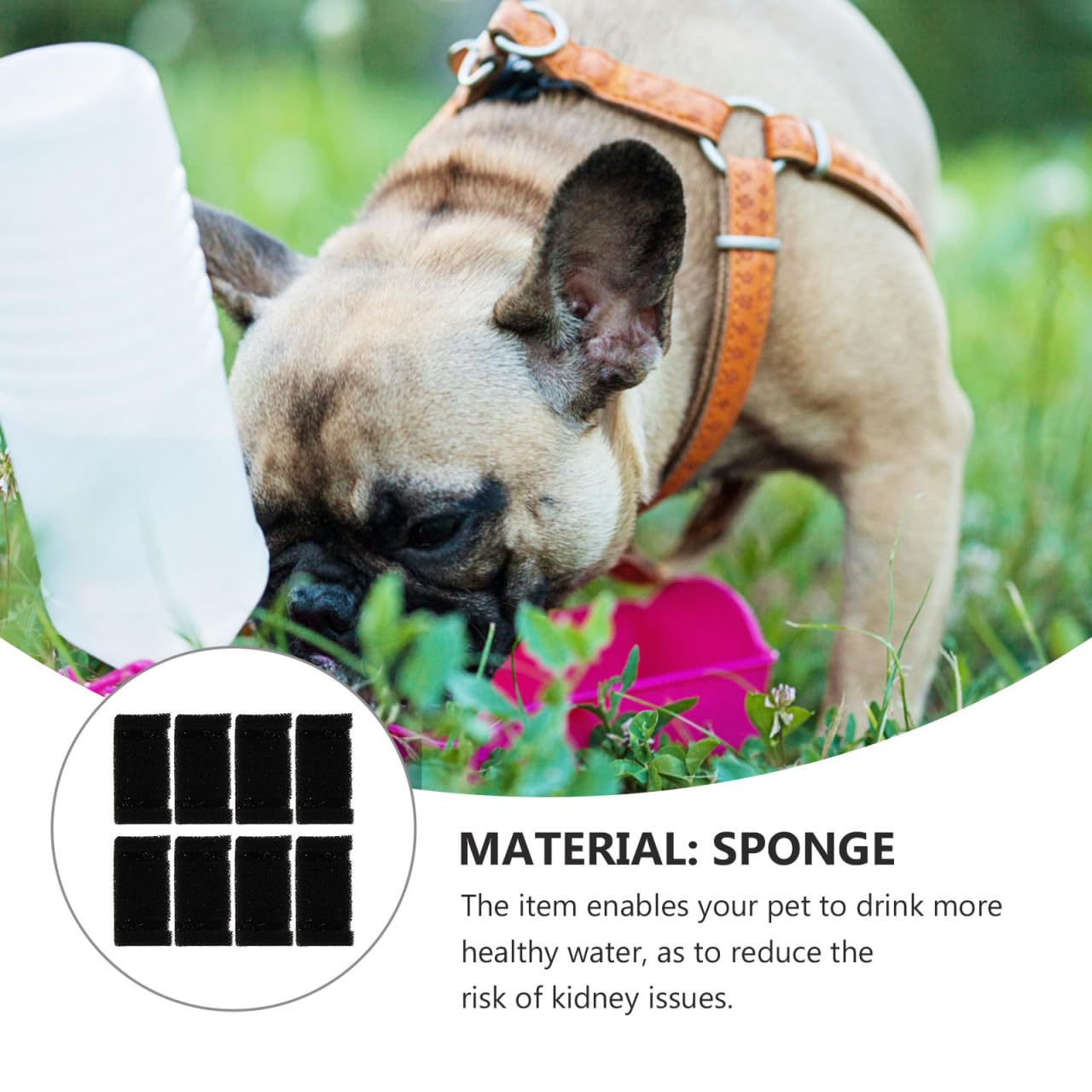 FOMIYES 8 Piezas Dispensador De Agua Filtro Algodón Dispensador De Vasos para Enfriador De Agua Y Filtro Filtros De Fuente para Mascotas Fuente De Gato Suministros De Mascotas Esponja