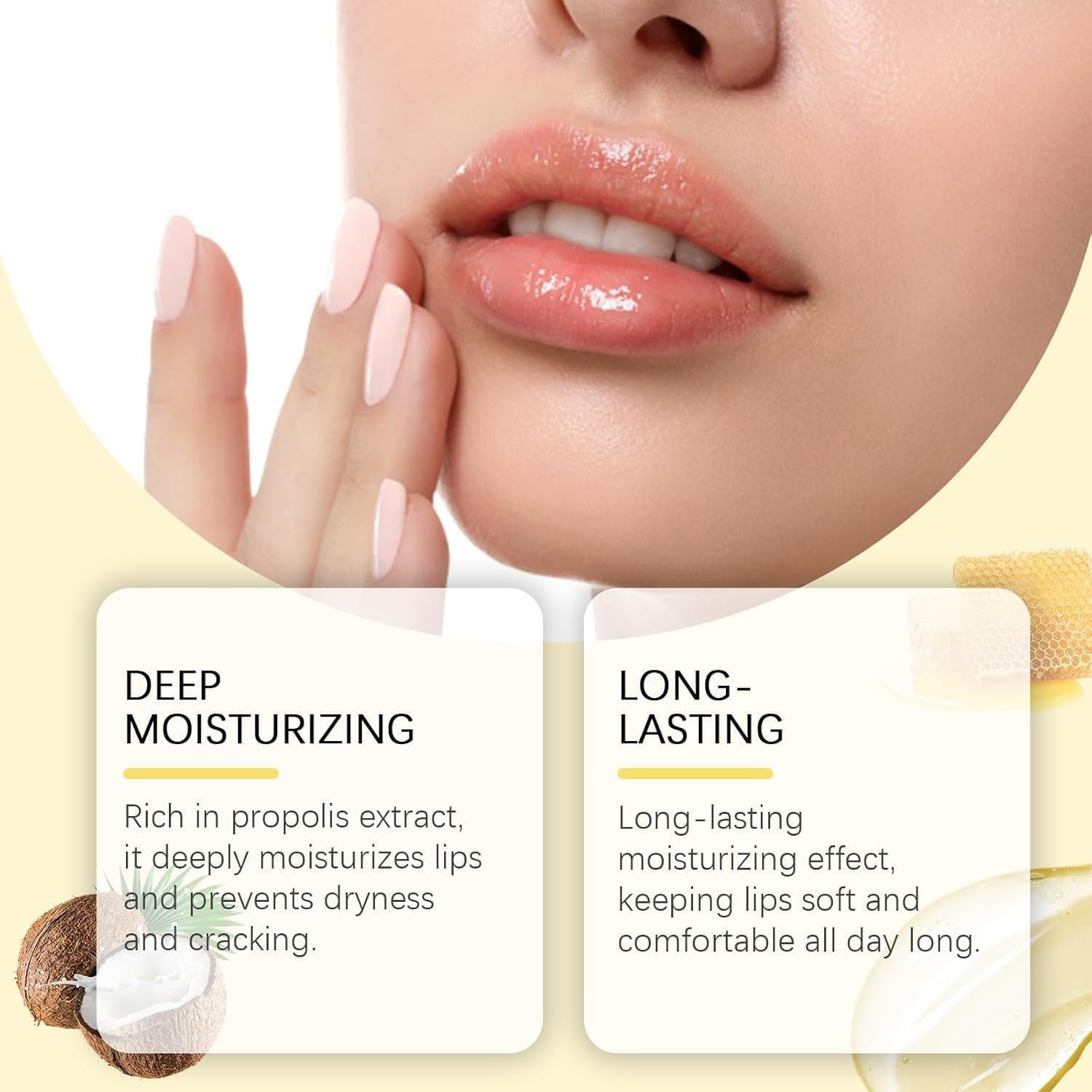 Propolis Lip Butter with Hydrating Overnight Balm & Mask - Long-lasting Moisture and Gentle Exfoliation - 15g/0.53fl.oz, Pack of 1 - Most Gifts