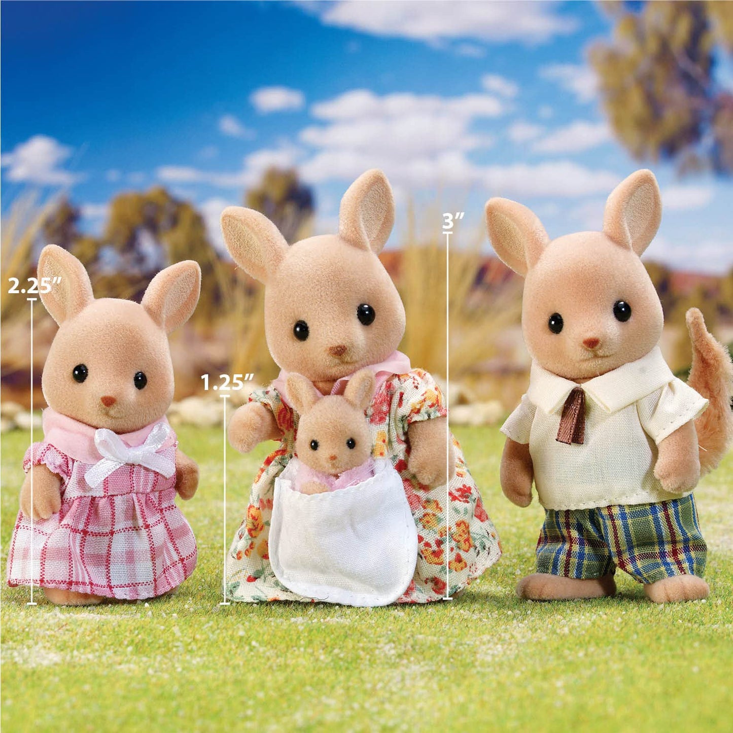 Familia de Canguro Calico Critters Hopper