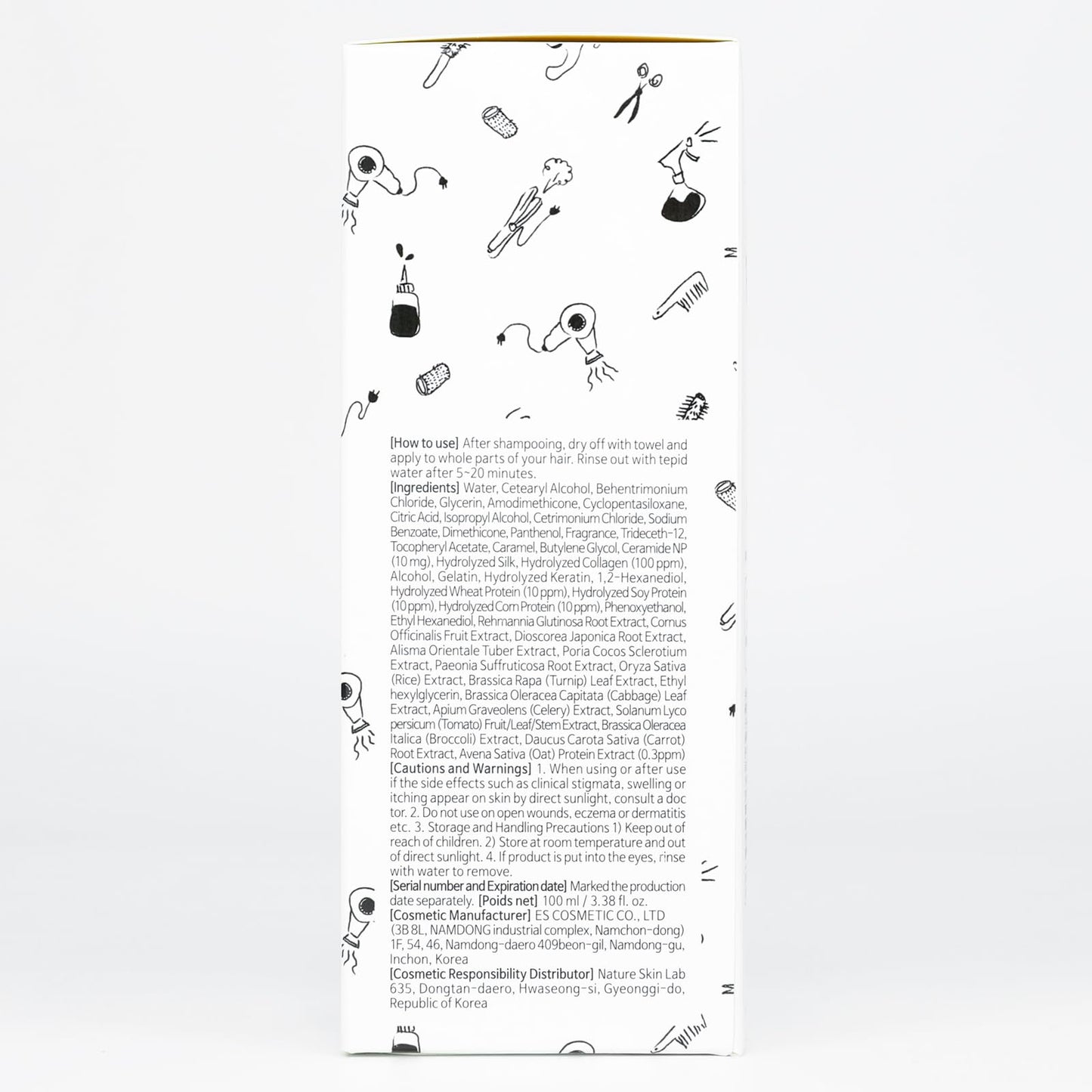 Elizavecca cer-100 Collagen coating hair protein treatment , 100 ml/3.38 oz, NULL