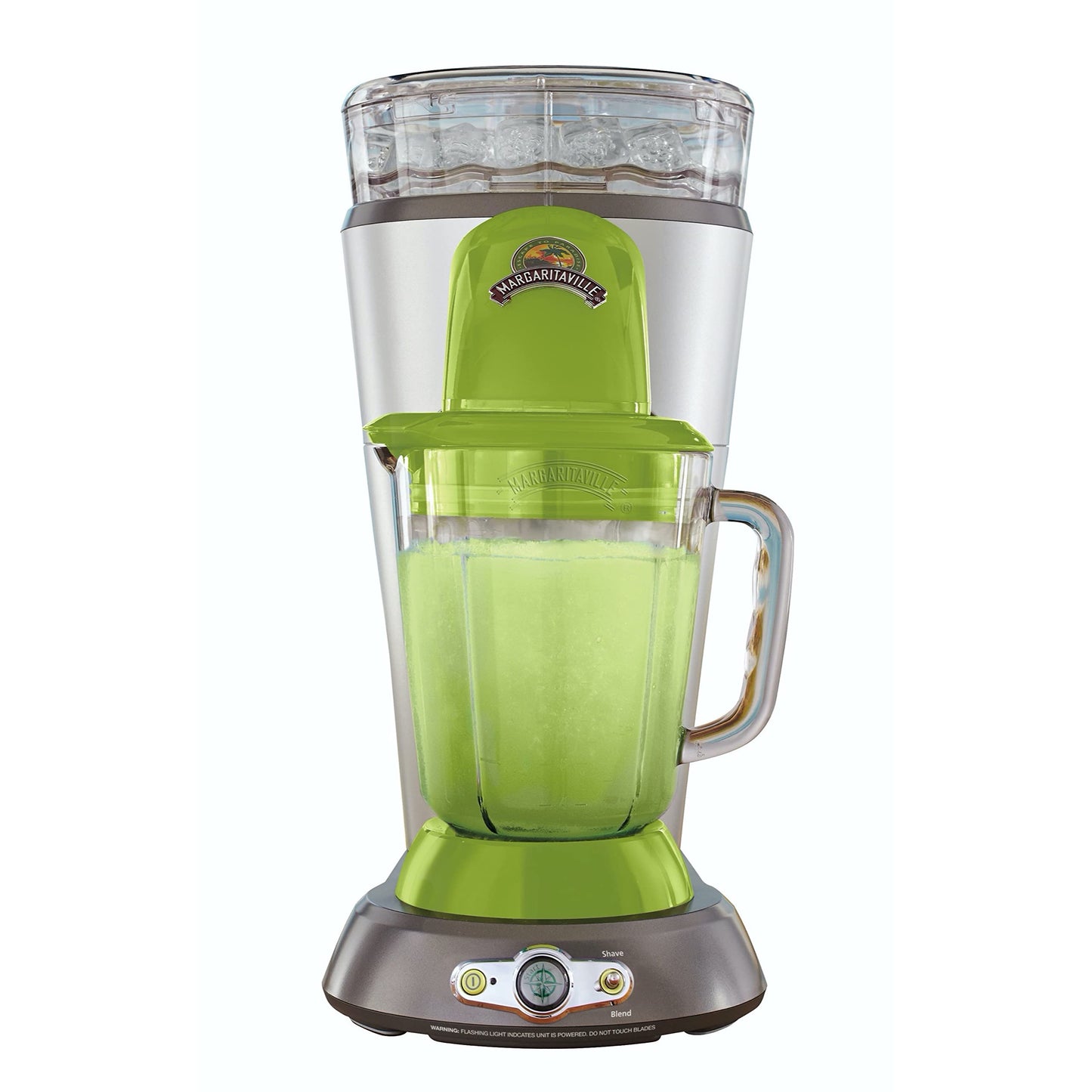 Margaritaville Bahamas - Máquina de margarita congelada de doble modo para uso doméstico con mezclador sin cerebro y jarra de 30 onzas, acero inoxidable
