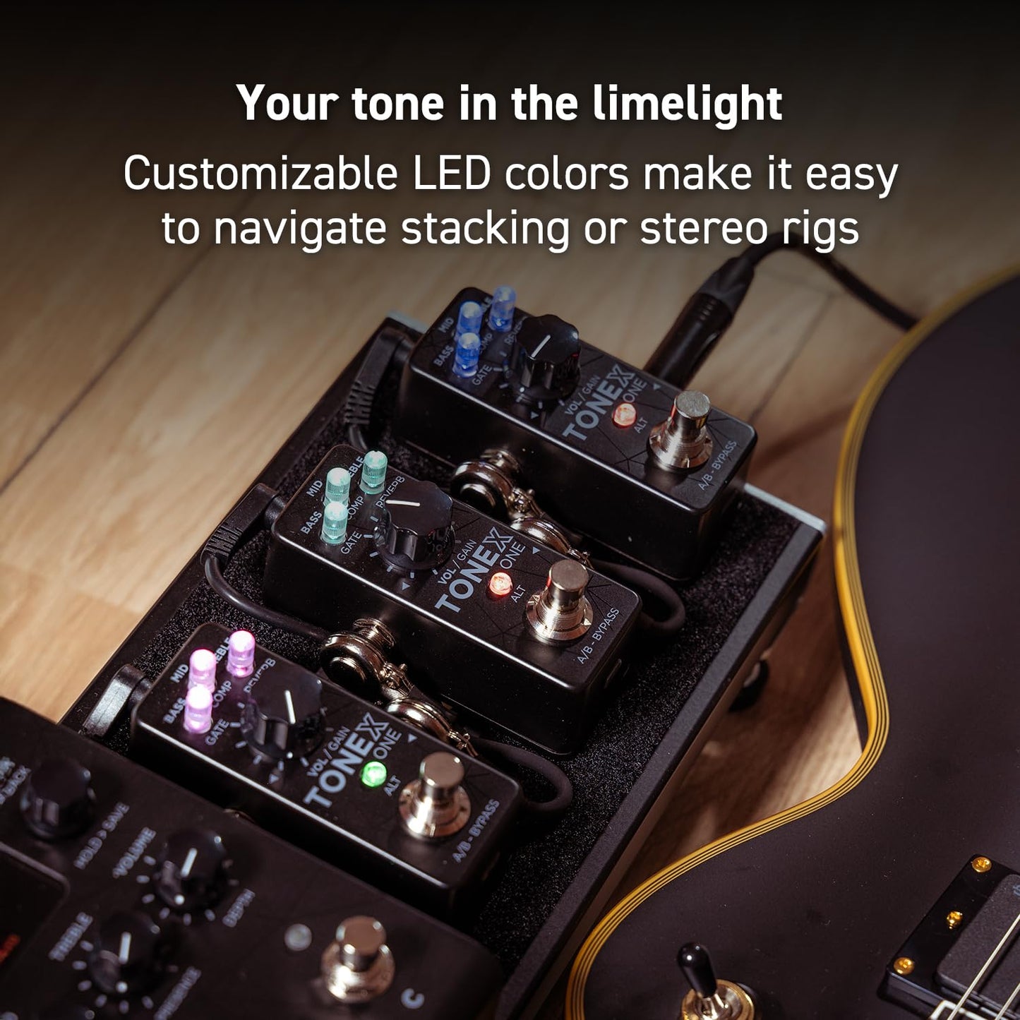 Micropedal IK Multimedia TONEX One AI multiFX: modelo tono cualquier amplificador de guitarra eléctrica, pedal de guitarra, pedal de distorsión, pedal overdrive u otros efectos de guitarra