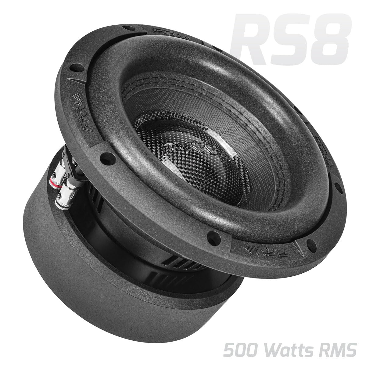 PRV AUDIO Sub D4 de 8 pulgadas de potencia máxima de 1000 vatios dual de 4 ohmios, 14.5 mm Xmax, RS8-SUBD4, bobina de voz de 2.4 pulgadas, subwoofer de coche de 8 pulgadas de tonos bajos profundos