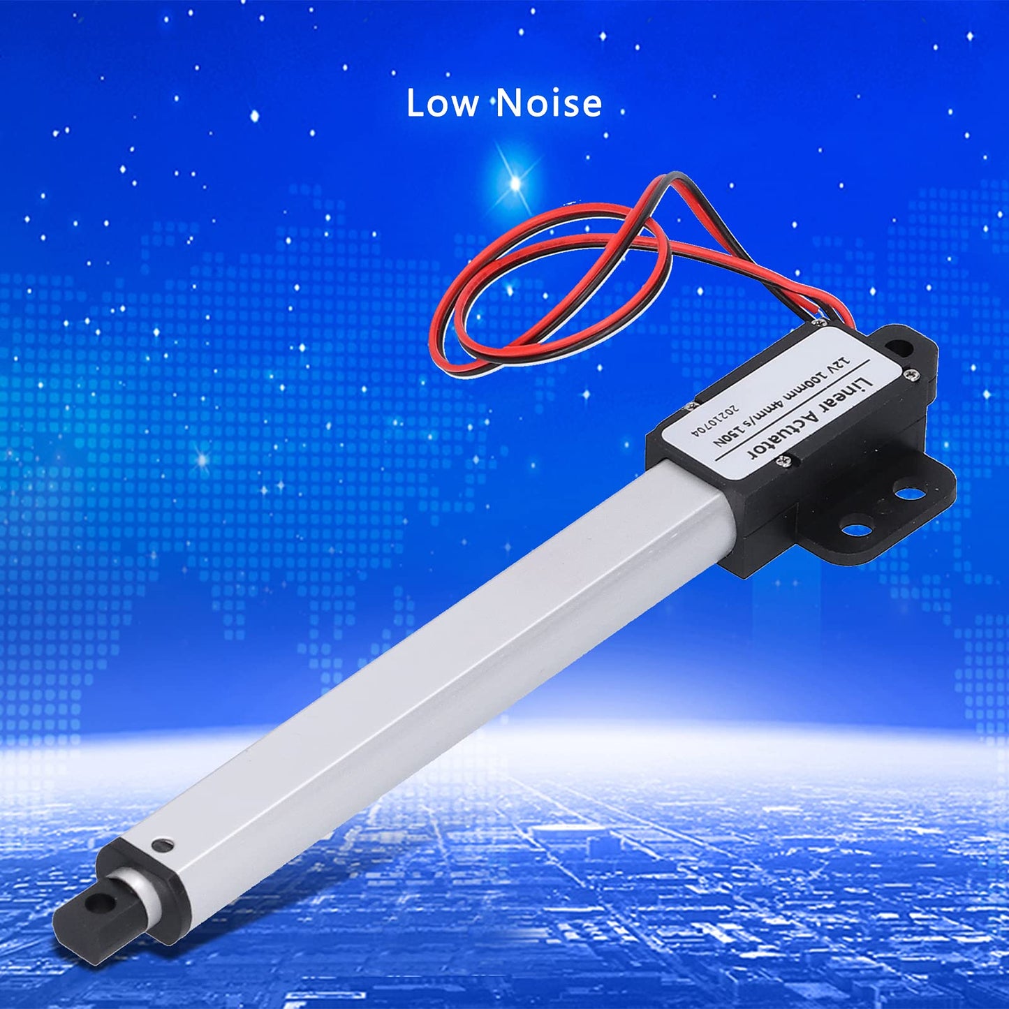 Actuador Lineal Eléctrico Micro de 12V con Carrera de 4 Pulgadas e Interruptor de Límite Integrado para Electrodomésticos