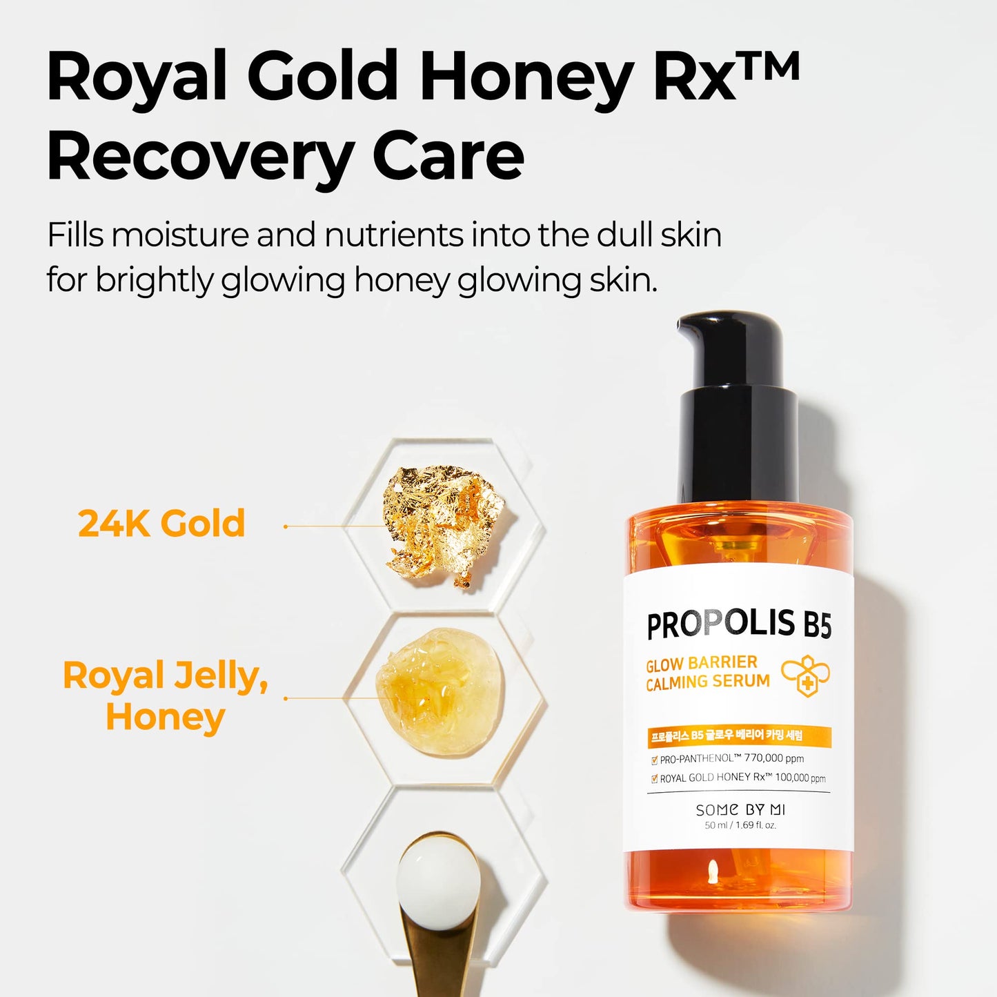 PROPOLIS B5 GLOW BARRIER CALMING SERUM / con Royal Gold Honey Rx