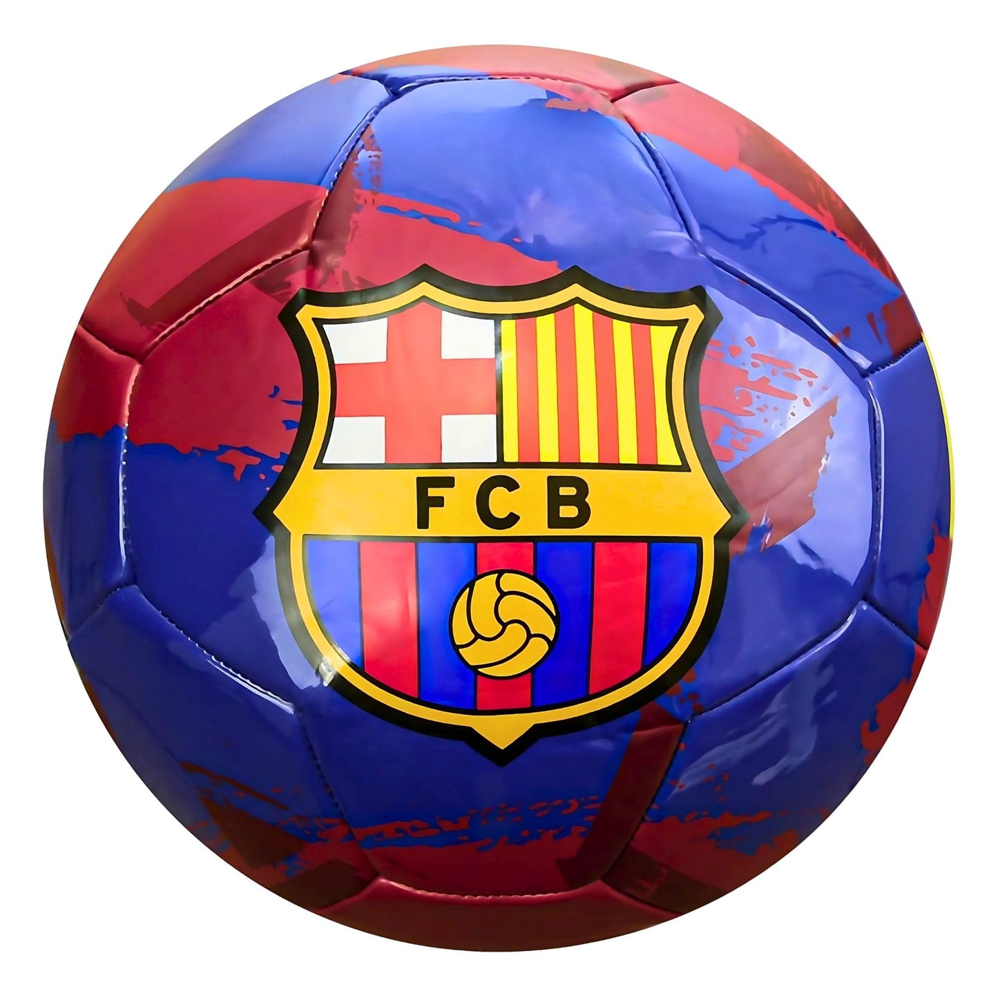 Icon Sports FC Barcelona Brush Team Balón de fútbol, Azul Marino, 5