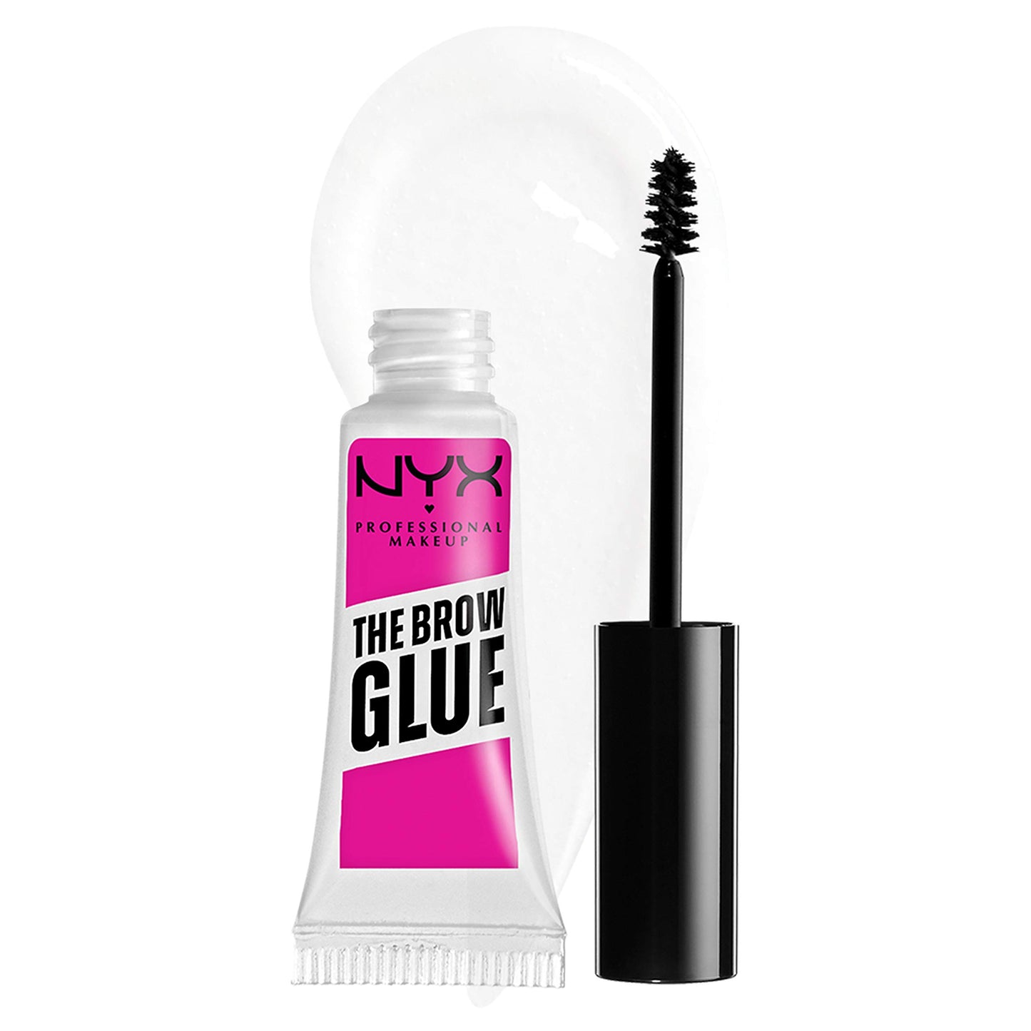 NYX PROFESSIONAL MAKEUP The Brow Glue Instant Brow Styler + Lápiz labial fino, Peekaboo Neutral, 0.03 onzas