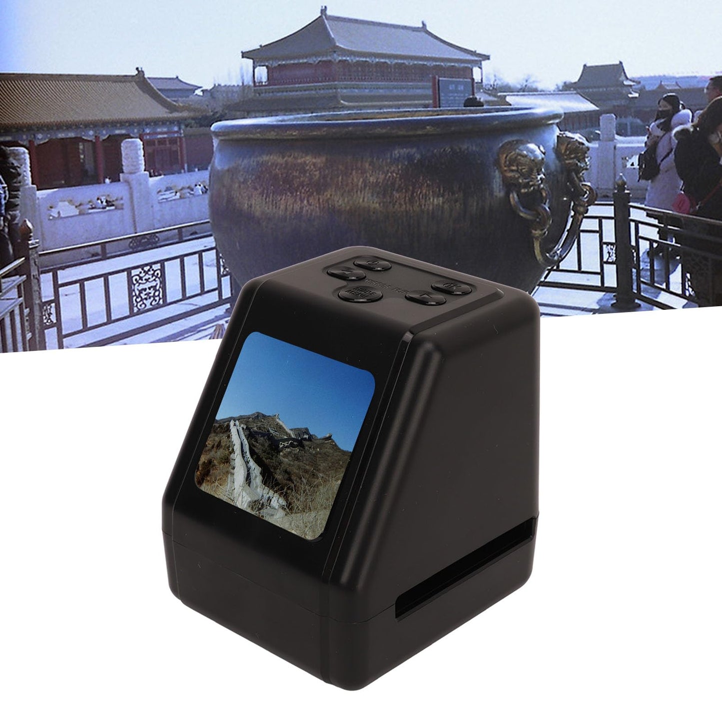 Escáner de Película Digital Yoidesu con Pantalla LCD Grande para Diapositivas y Películas Negativas en Color y Negro