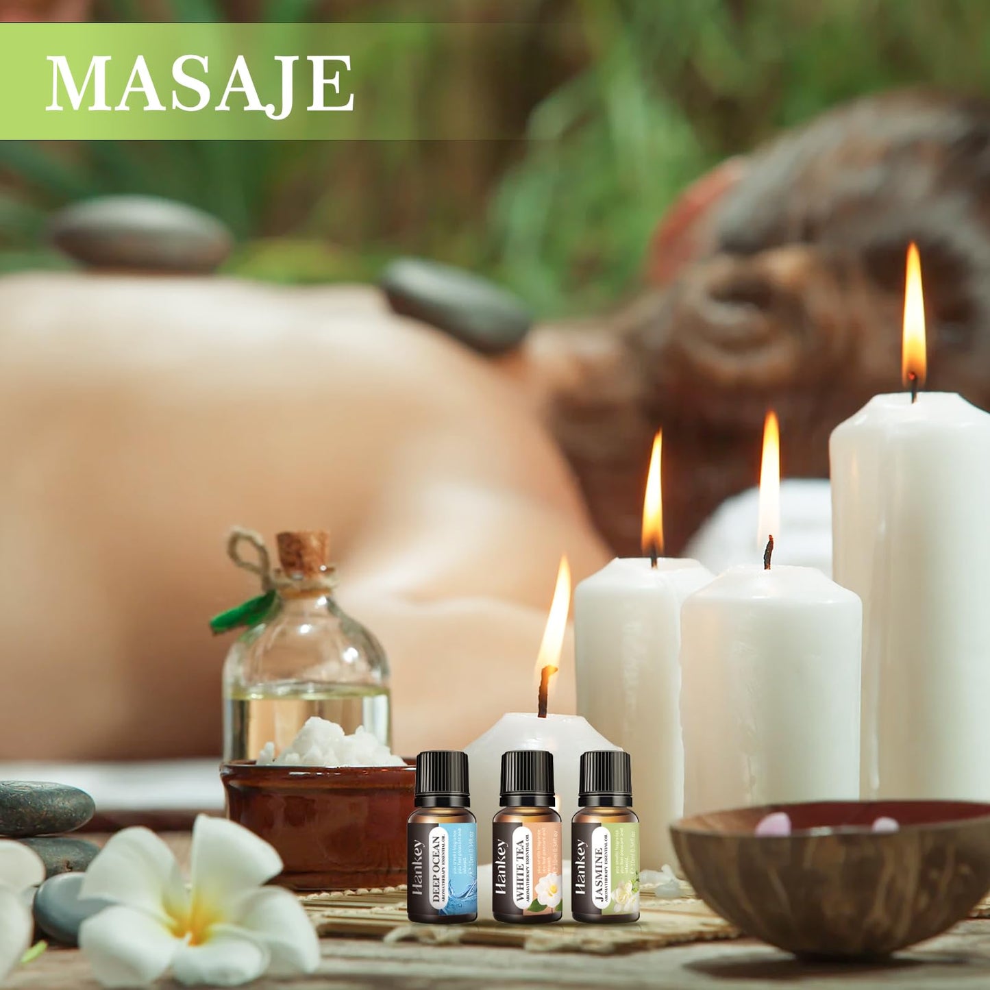 Aceites Esenciales de Aromaterapia RENDIN Variados Paquete 8PCS para Difusor y Manualidades