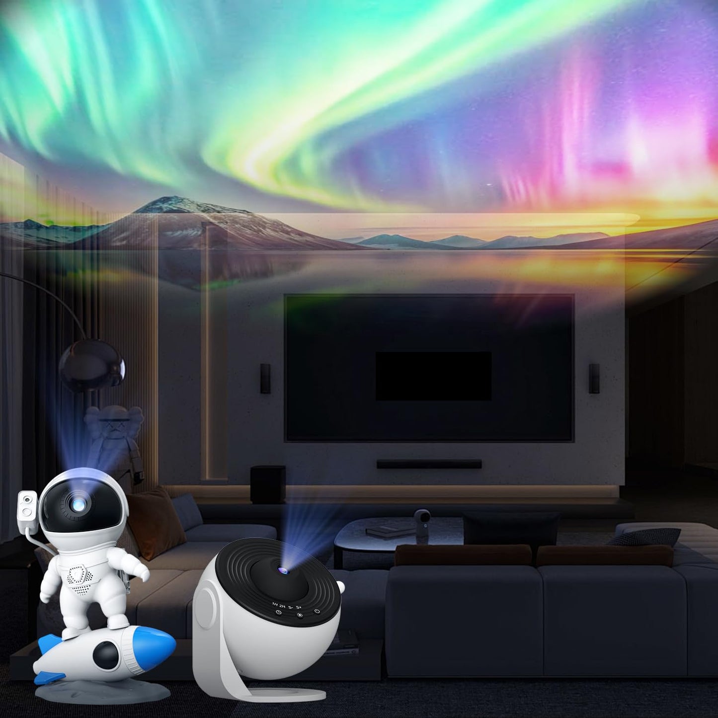 Rusoso Ultra - Disco de proyector para galaxia, 4K reemplazable, 6 discos HD Galaxy y proyector de luz nocturna, lámpara de cielo estrellado (dispositivo no incluido) (diapositiva de proyector HD -1)