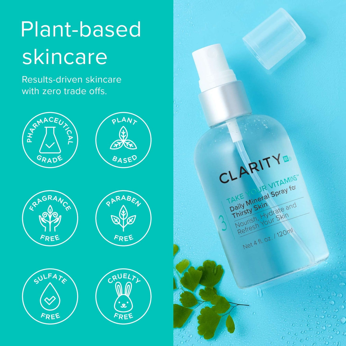 ClarityRx Vitamins Daily Mineral Spray , 4 Fl Oz (packaging may vary)