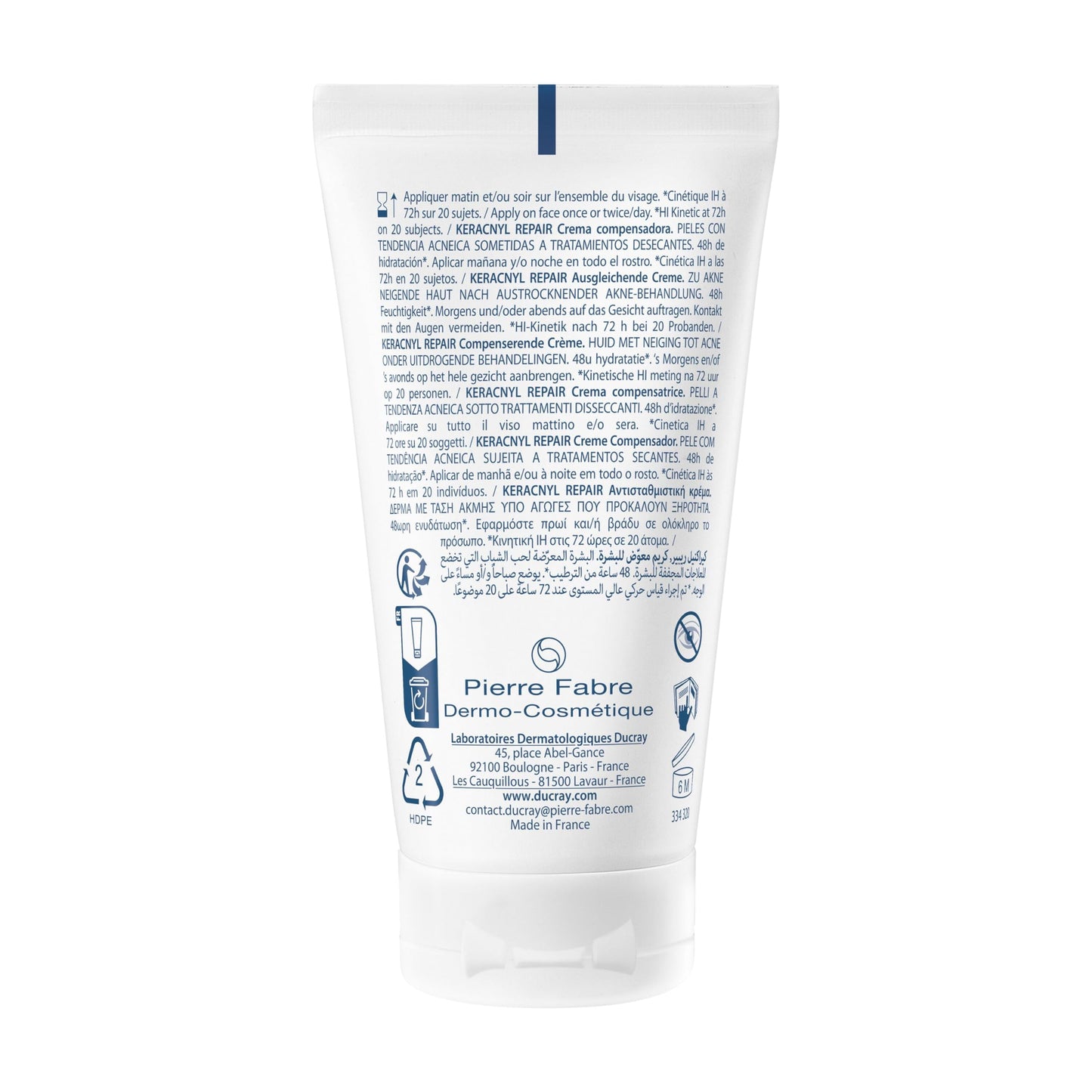 Ducray Keracnyl Repair, Crema Nutritiva, 50ml