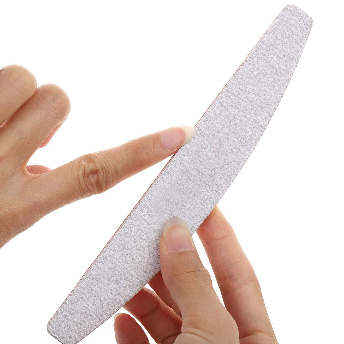 25 limas de uñas de grano 100/150 de doble cara, lavable, para extensión de uñas de gel y uñas acrílicas