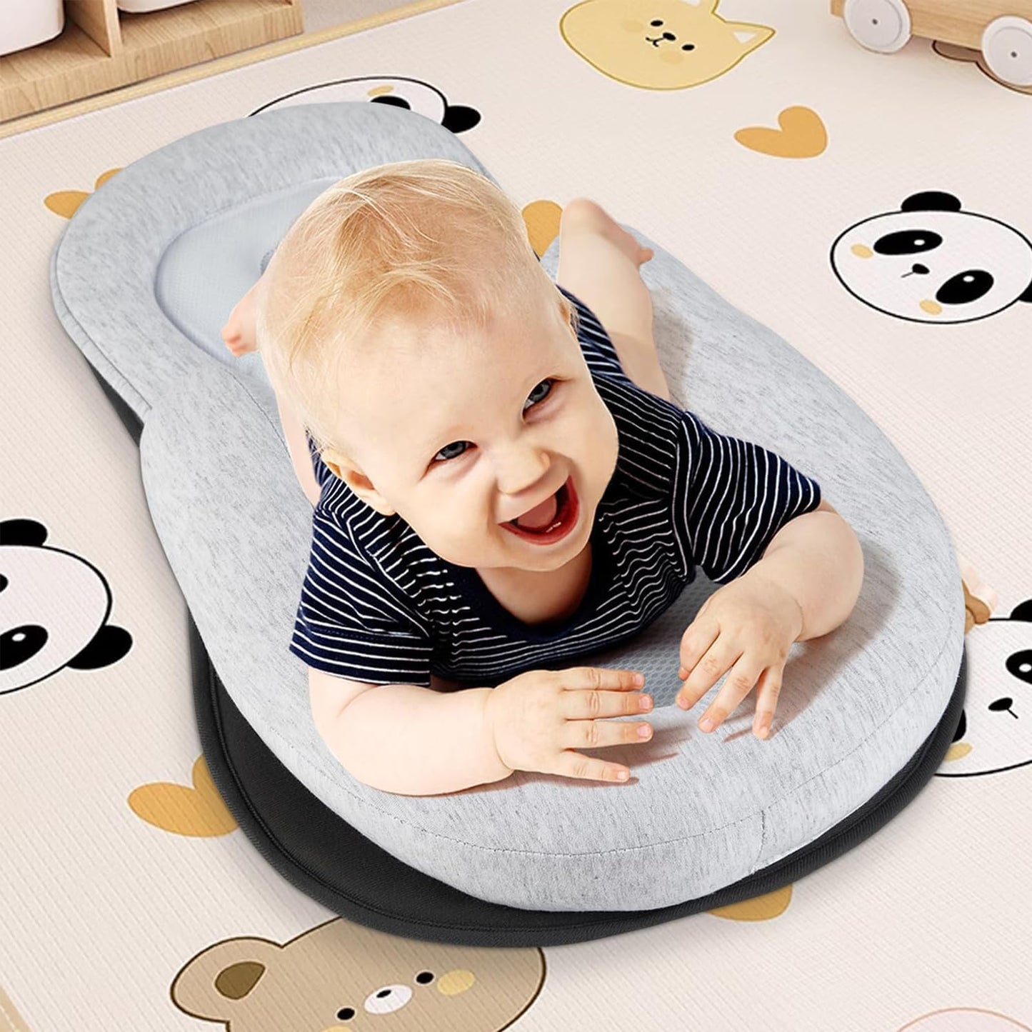 MADELALU Almohada de Lactancia, Posicionador para Bebé