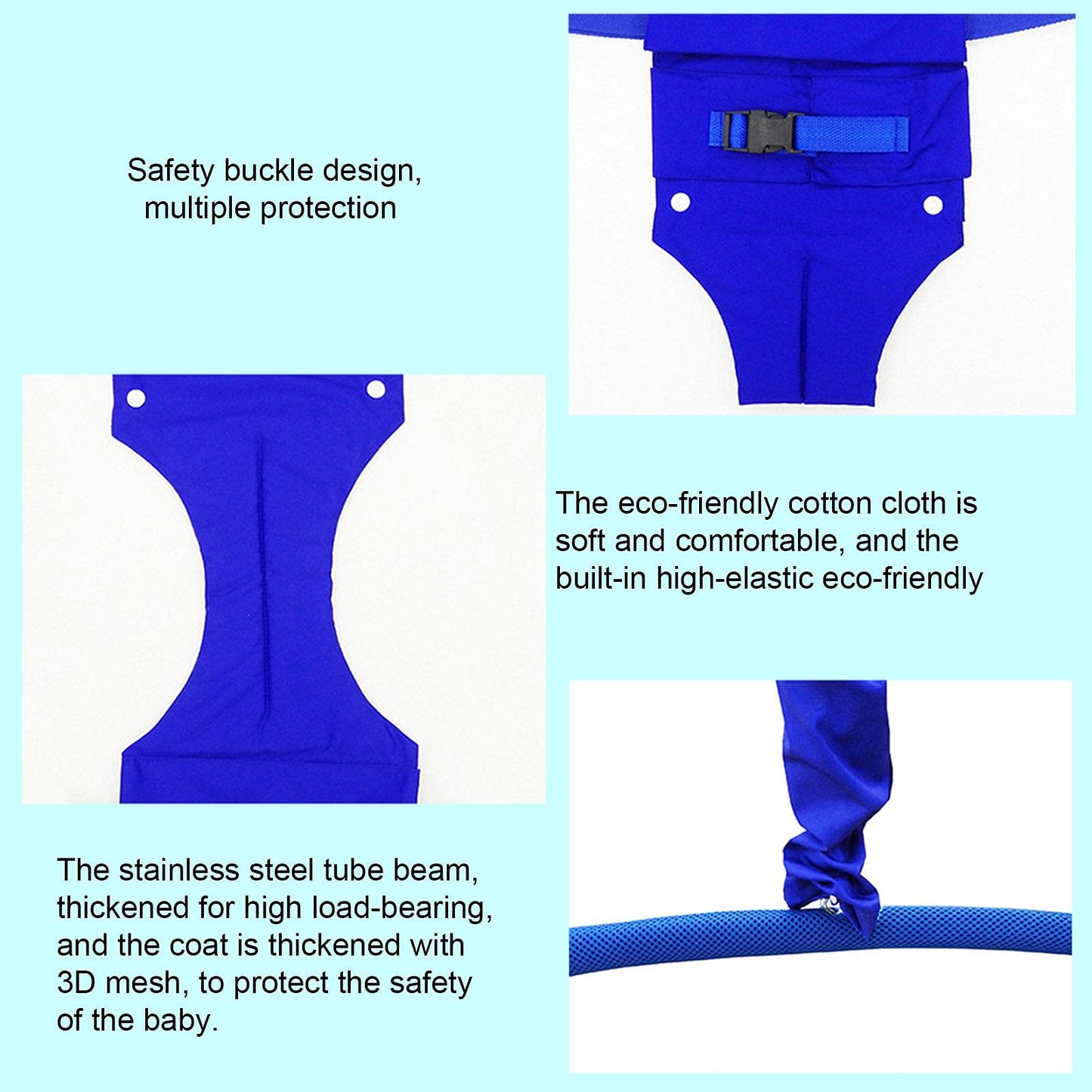Columpio Xialuo Rojo para Bebé para Puerta y Ejercicio Activo