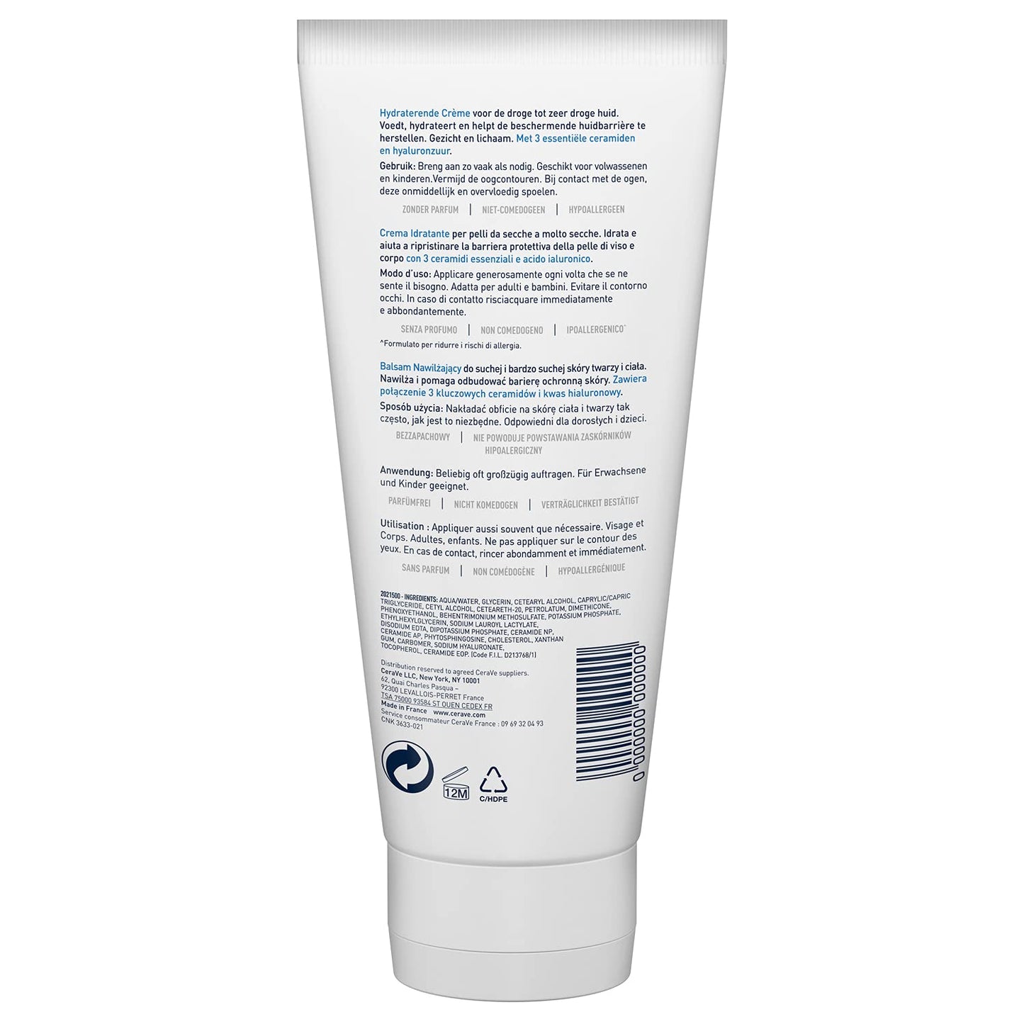 CeraVe Crema Reparadora para el Contorno de Ojos |14gr| Crema hidratante de ojos para bolsas y ojeras + Crema Hidratante |170gr| Hidrante diario para rostro y cuerpo