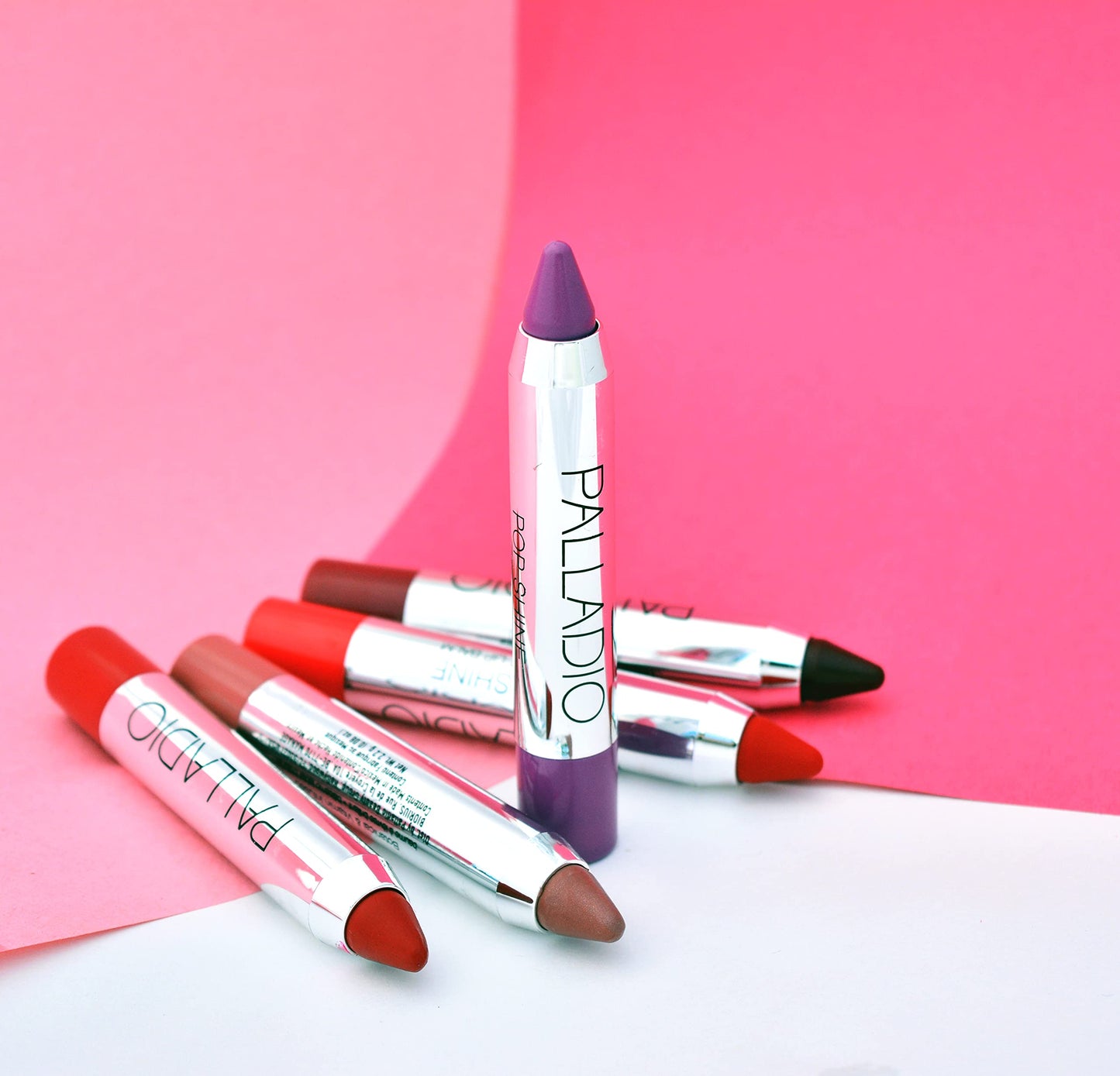 Palladio Pop Shine Brilliant Lip Balm, Scandalous
