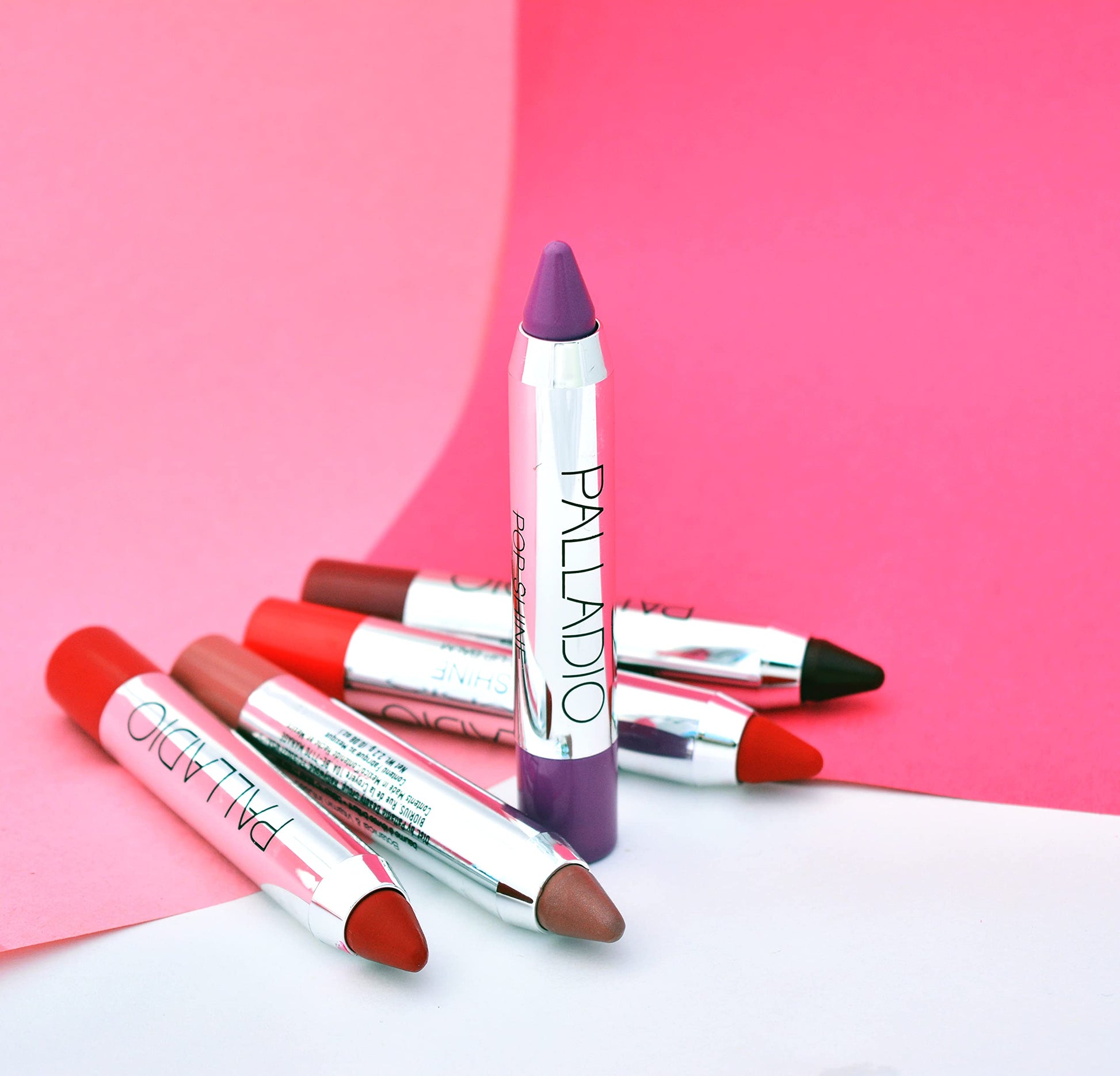 Palladio Pop Shine Brilliant Lip Balm, Scandalous