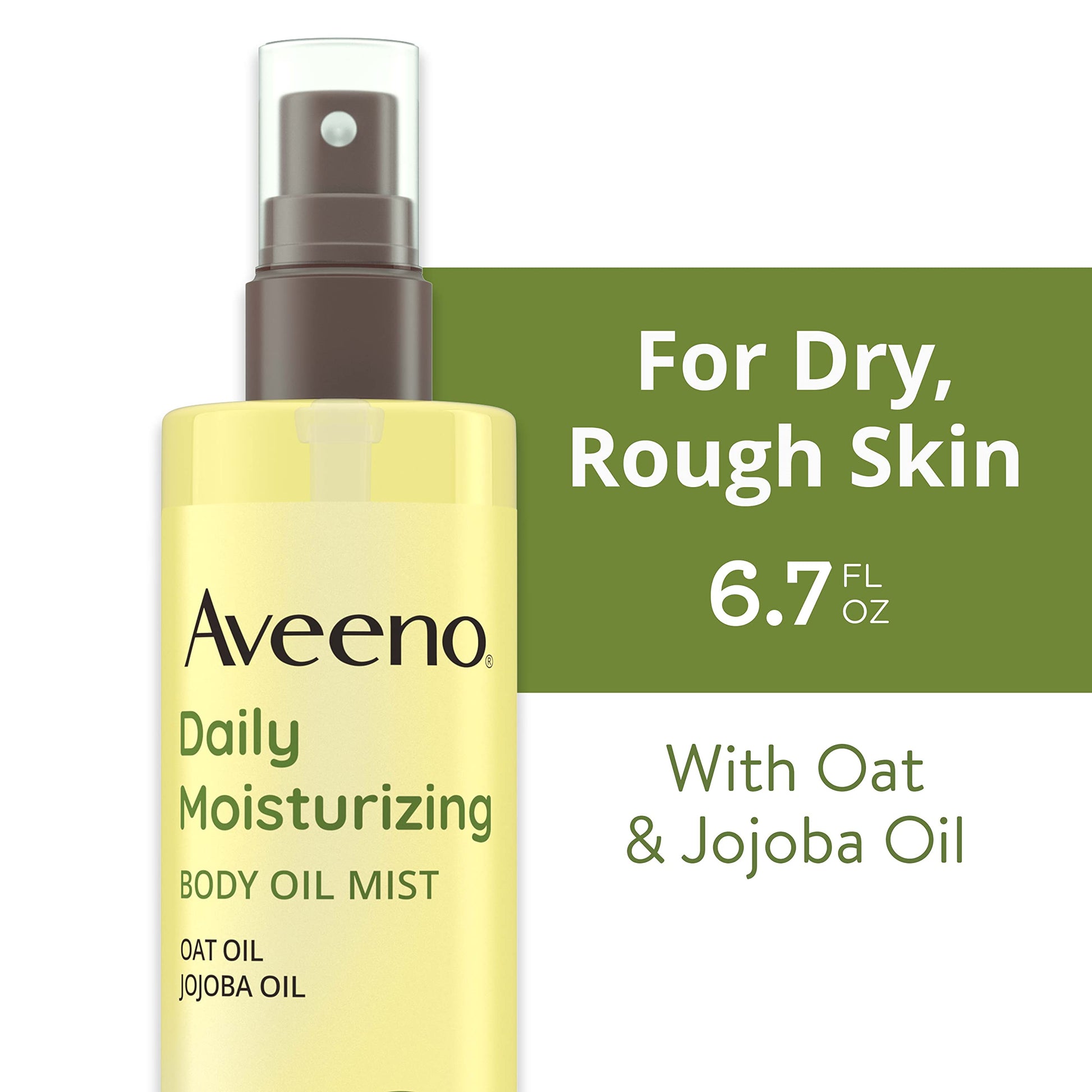 Aceite Corporal Aveeno Daily Moisturizing en Bruma con Avena y Aceite de Jojoba para Piel Seca y Sensible, Nutritivo e Hipoalergénico