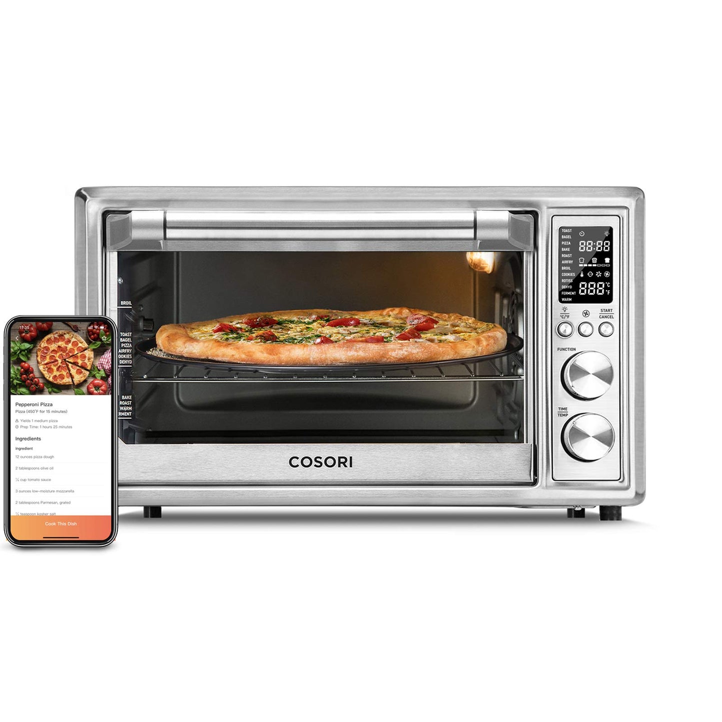 COSORI - Cesta de freidora de aire para CO130-AO, CS130-AO y CS130-CFH, accesorios de repuesto para horno tostador
