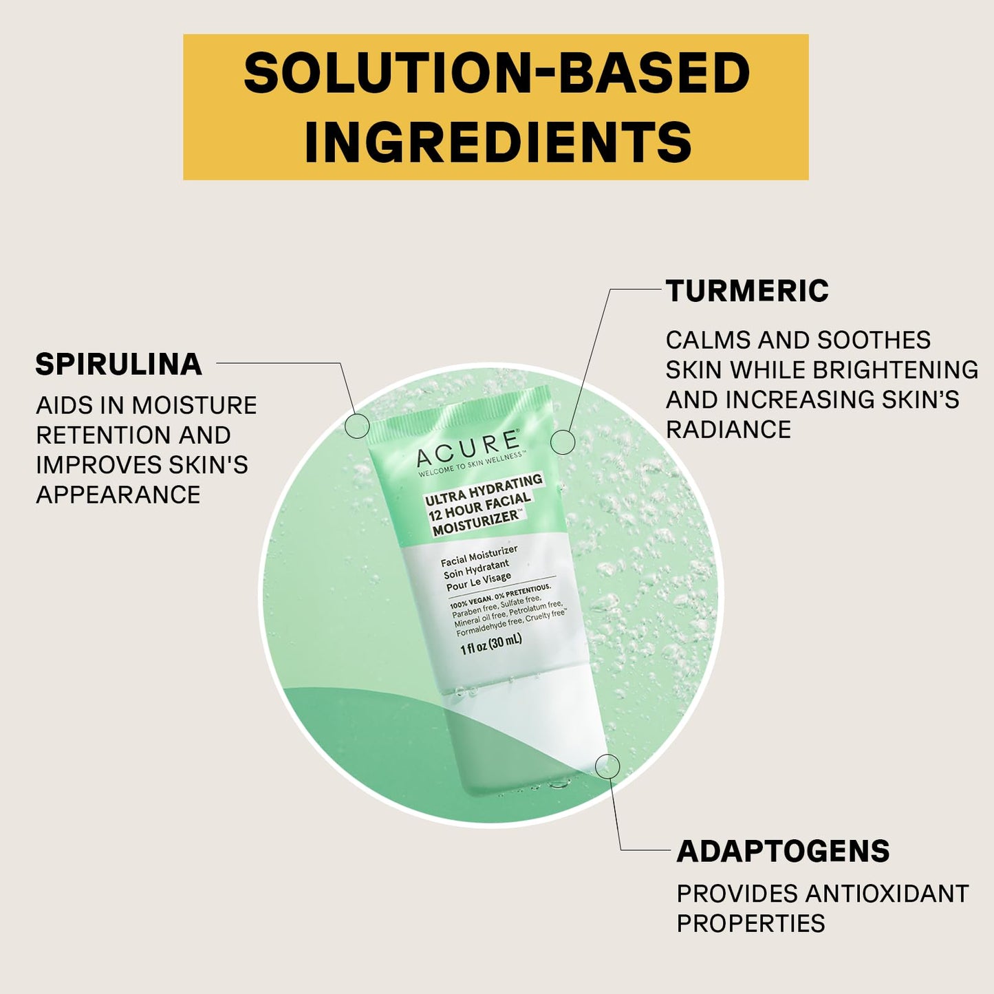 Crema Facial Acure Ultra Hidratante 30 ml