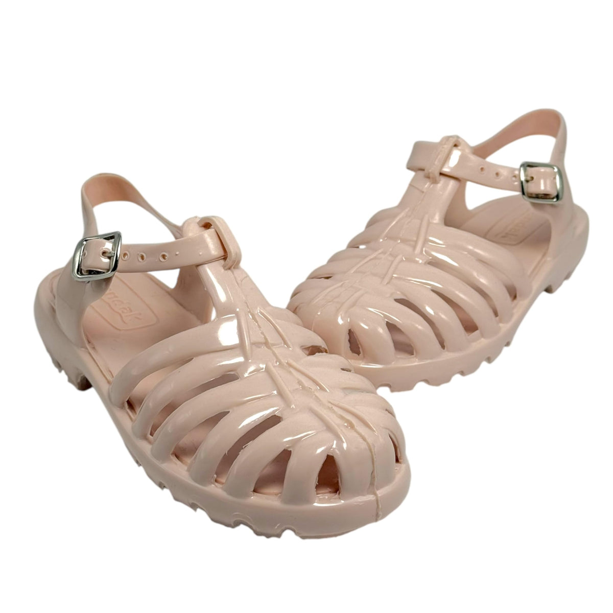 Huarache De Plástico para Niño Entrenador para IR Al Baño (ROSA PASTEL, Sistema tallas calzado JP, Niño (2-5 años), Medición, 15.0 cm)