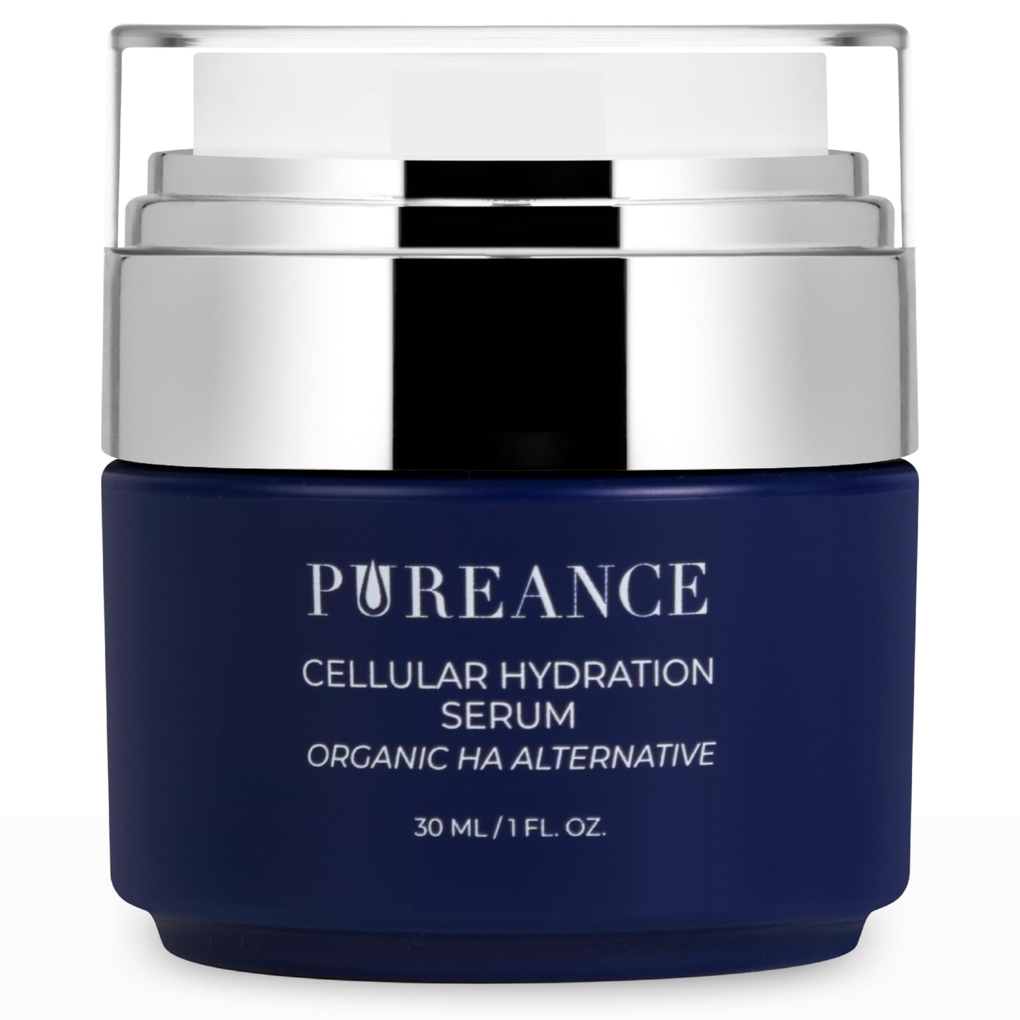 PUREANCE Suero Hidratante Orgánico Para La Cara - El Hongo Tremella Estimula El Colágeno Y El Crecimiento Celular, El Suero De Ácido Hialurónico Mejora La Humedad Y Nutre La Piel