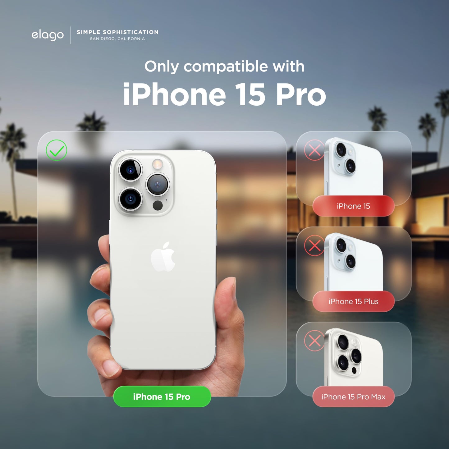 Funda Silicona Líquida elago Azul Celeste Compatible con iPhone 15 Pro con Estructura a Prueba de Golpes y Forro de Microfibra Suave
