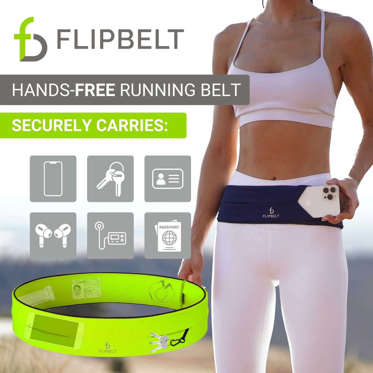 Cinturón Flipbelt Level Terrain Neón Grande