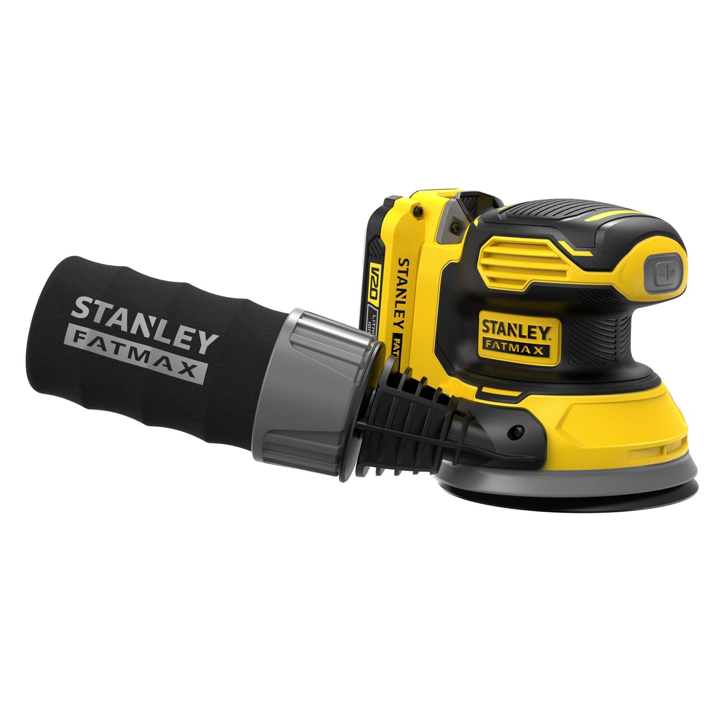 Combo Lijadora Roto Orbital STANLEY Inalámbrica V20 con Batería Ion de Lítio y Bolsa