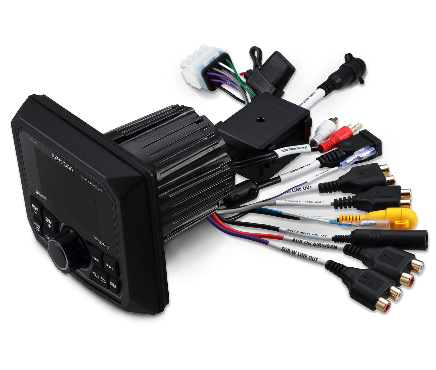Kenwood KMR-XM500 eXcelon Marine & Motorsport Receptor de Medios Digitales Impermeable con Resistencia a la Corrosión y Bluetooth