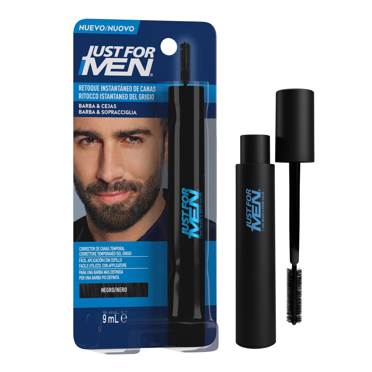 Just For Men Retoque Instantáneo de Canas y Cejas Negro